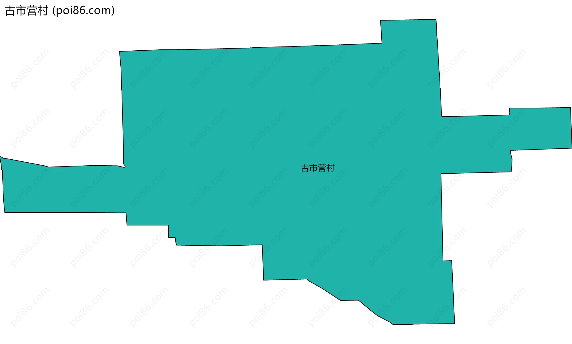 古市营村边界地图