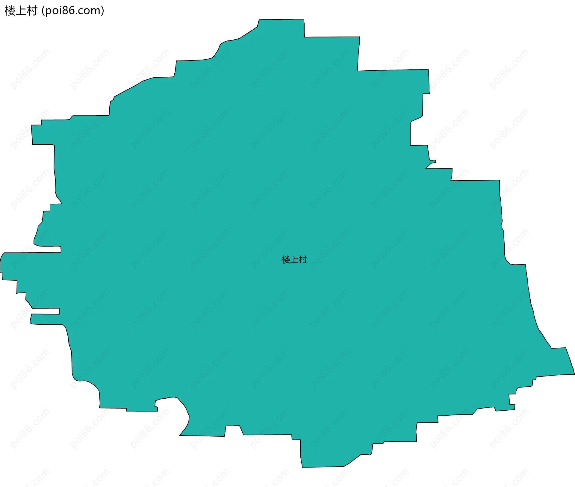 楼上村边界地图