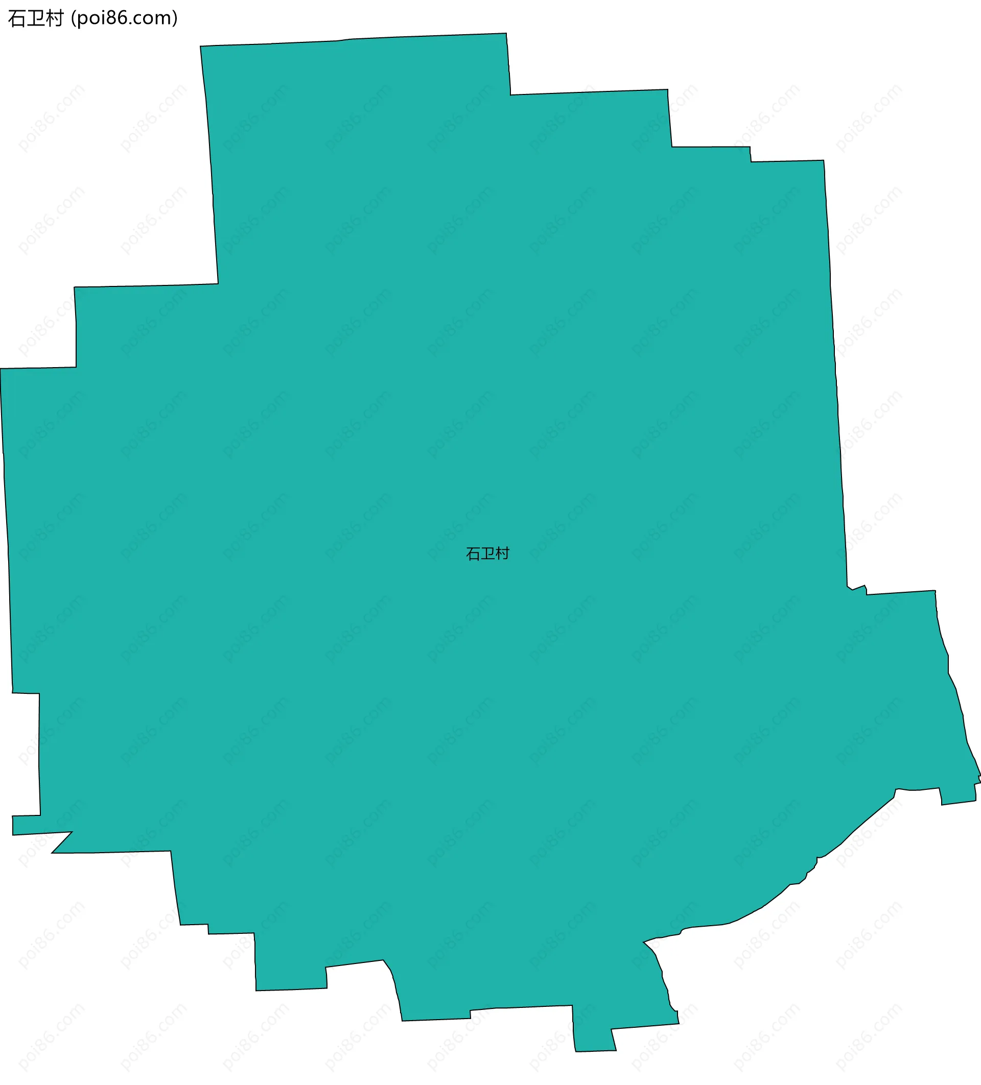 石卫村边界地图