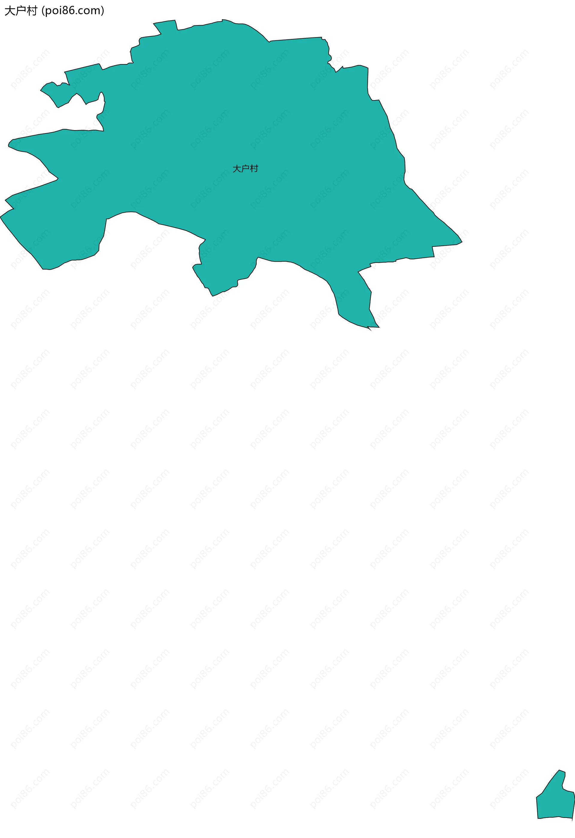 大户村边界地图