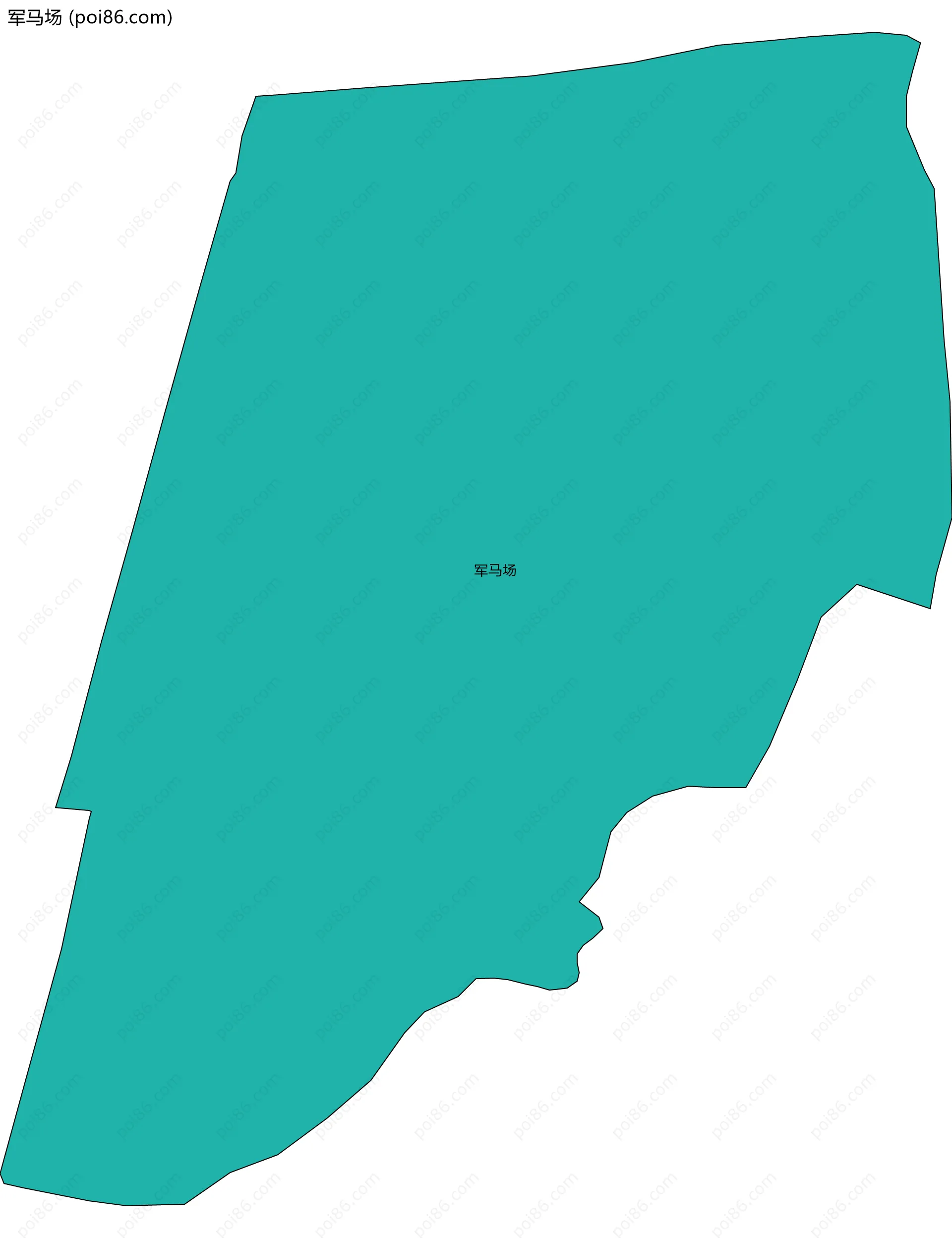 军马场边界地图