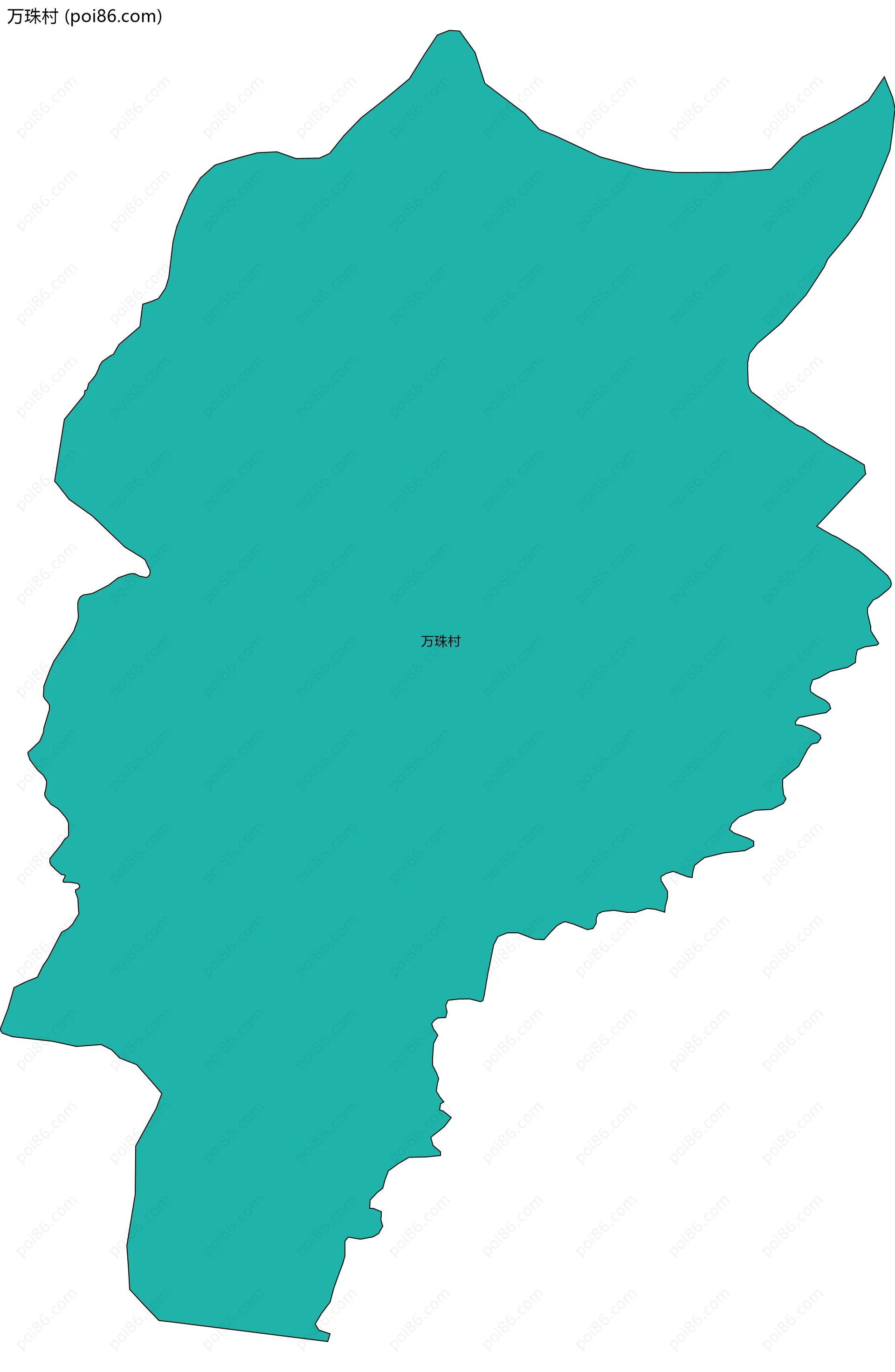 万珠村边界地图