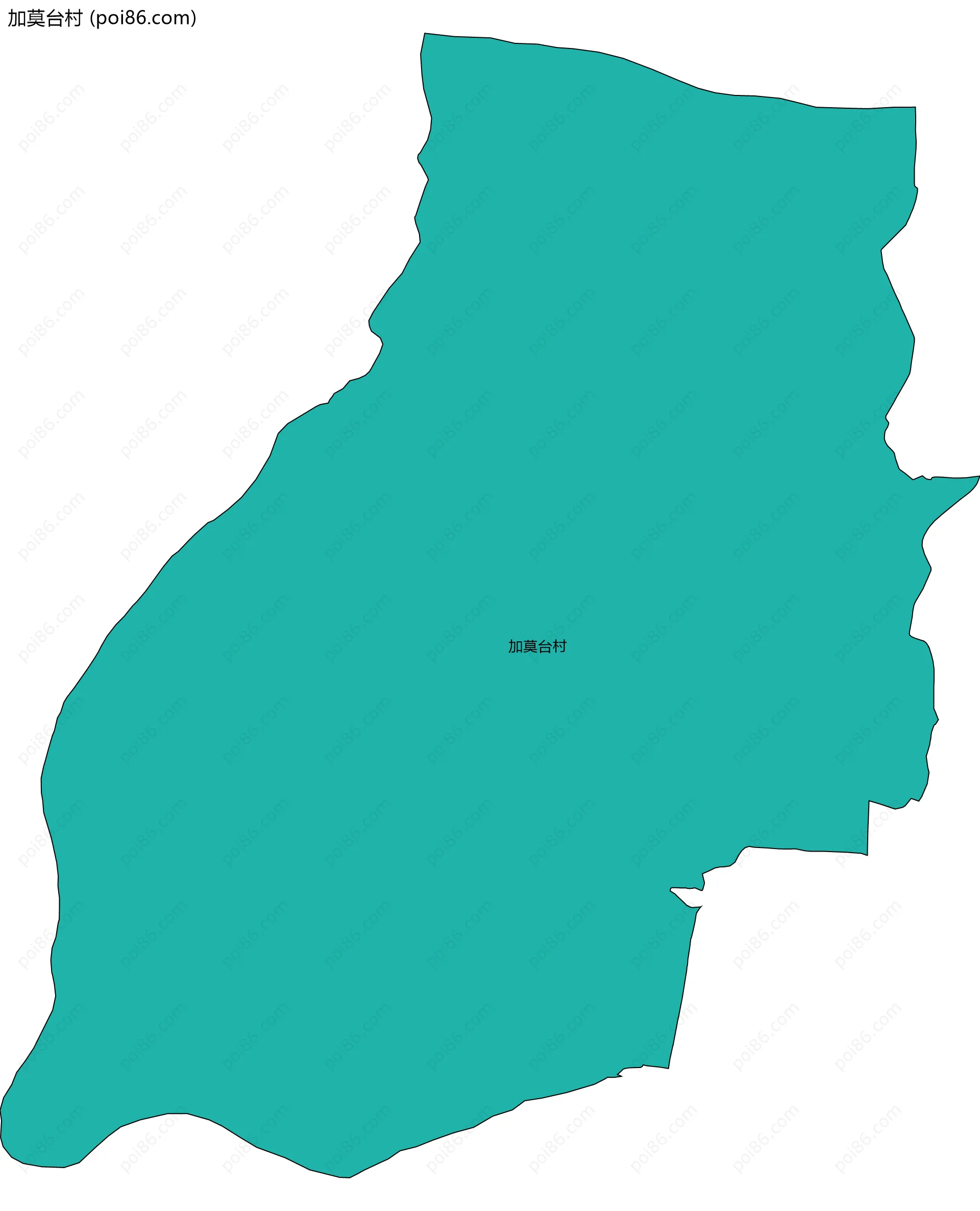 加莫台村边界地图