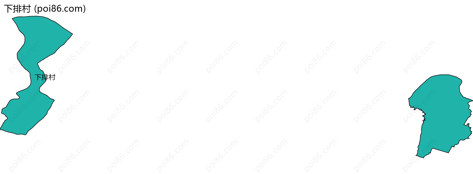 下排村边界地图