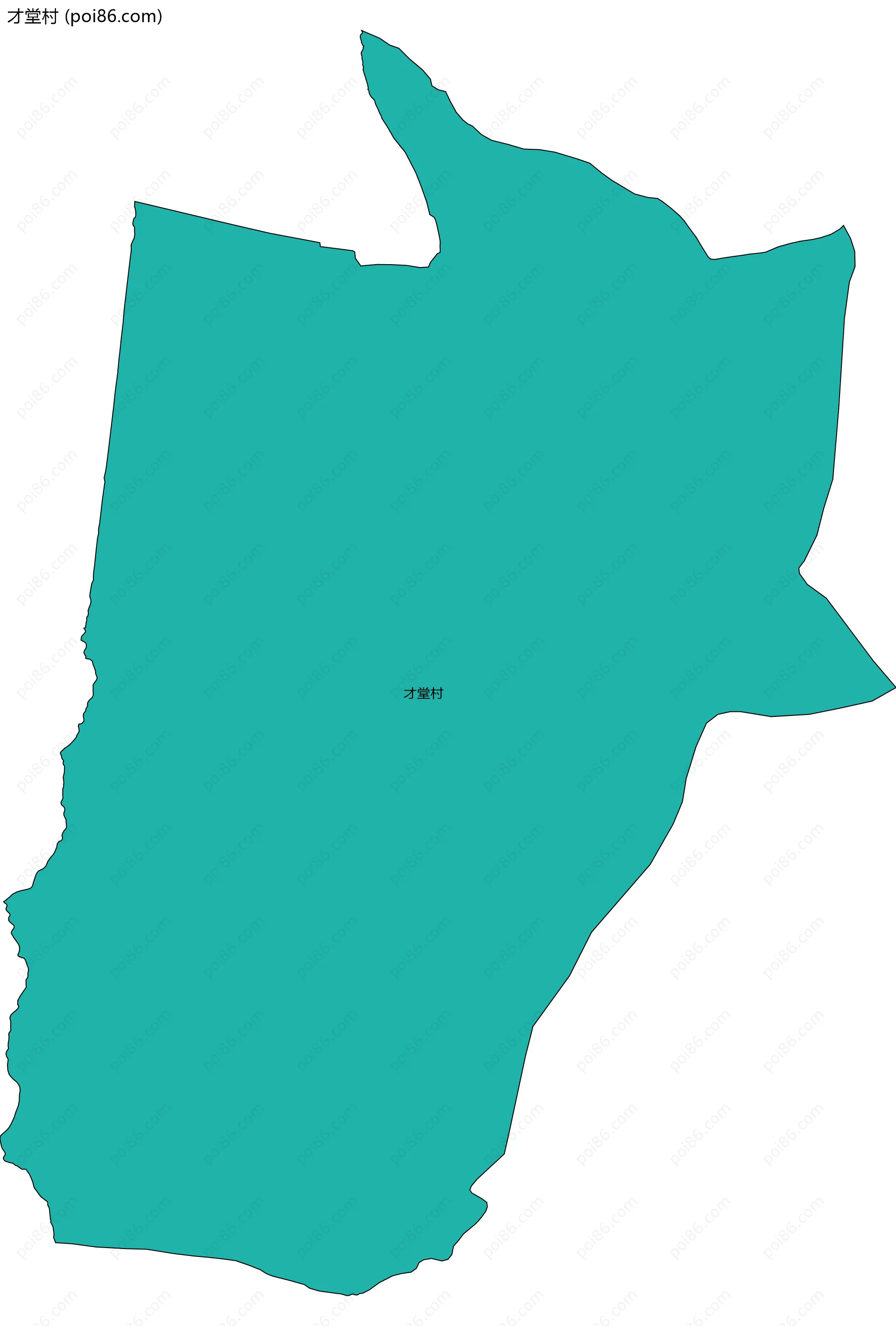 才堂村边界地图