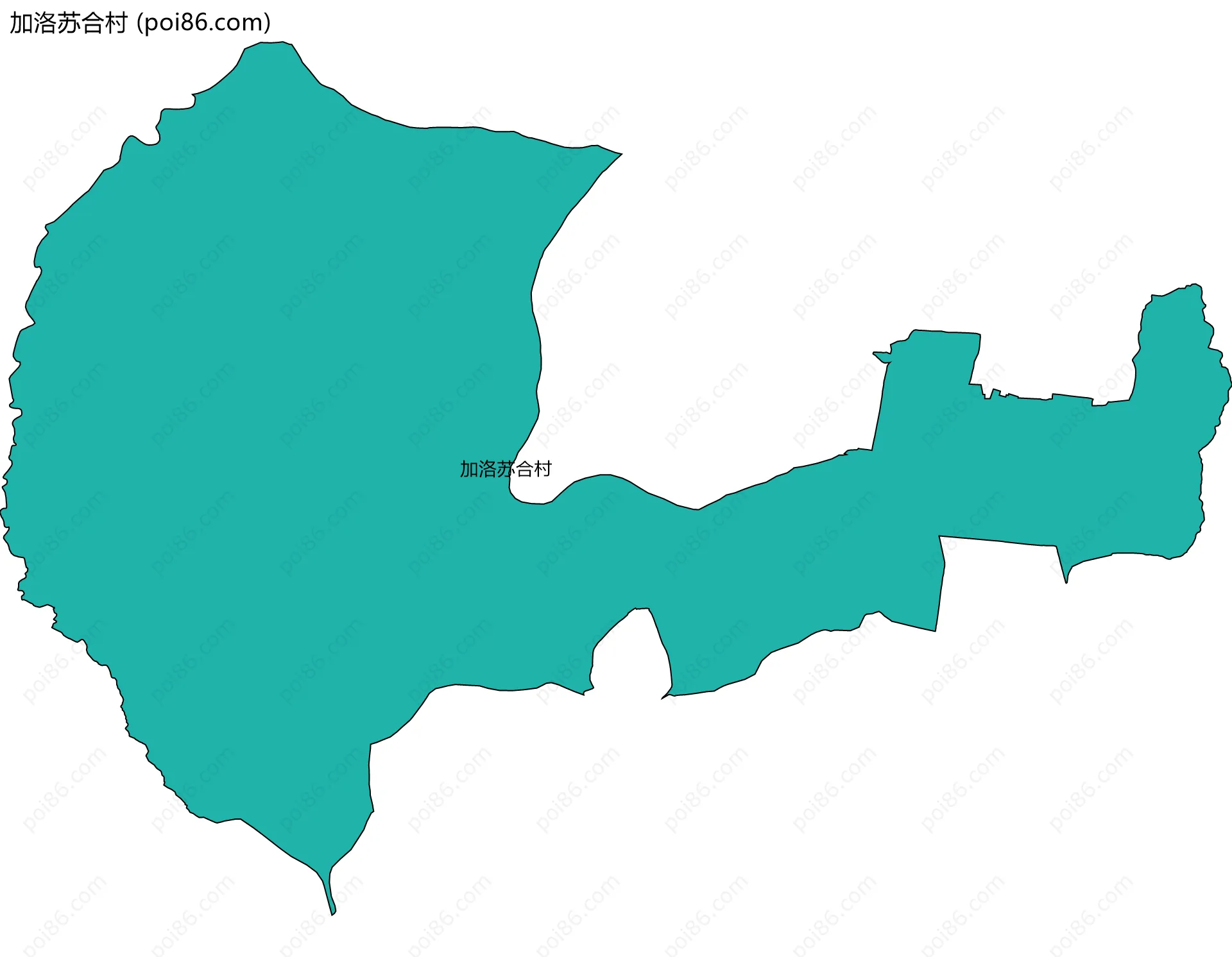 加洛苏合村边界地图