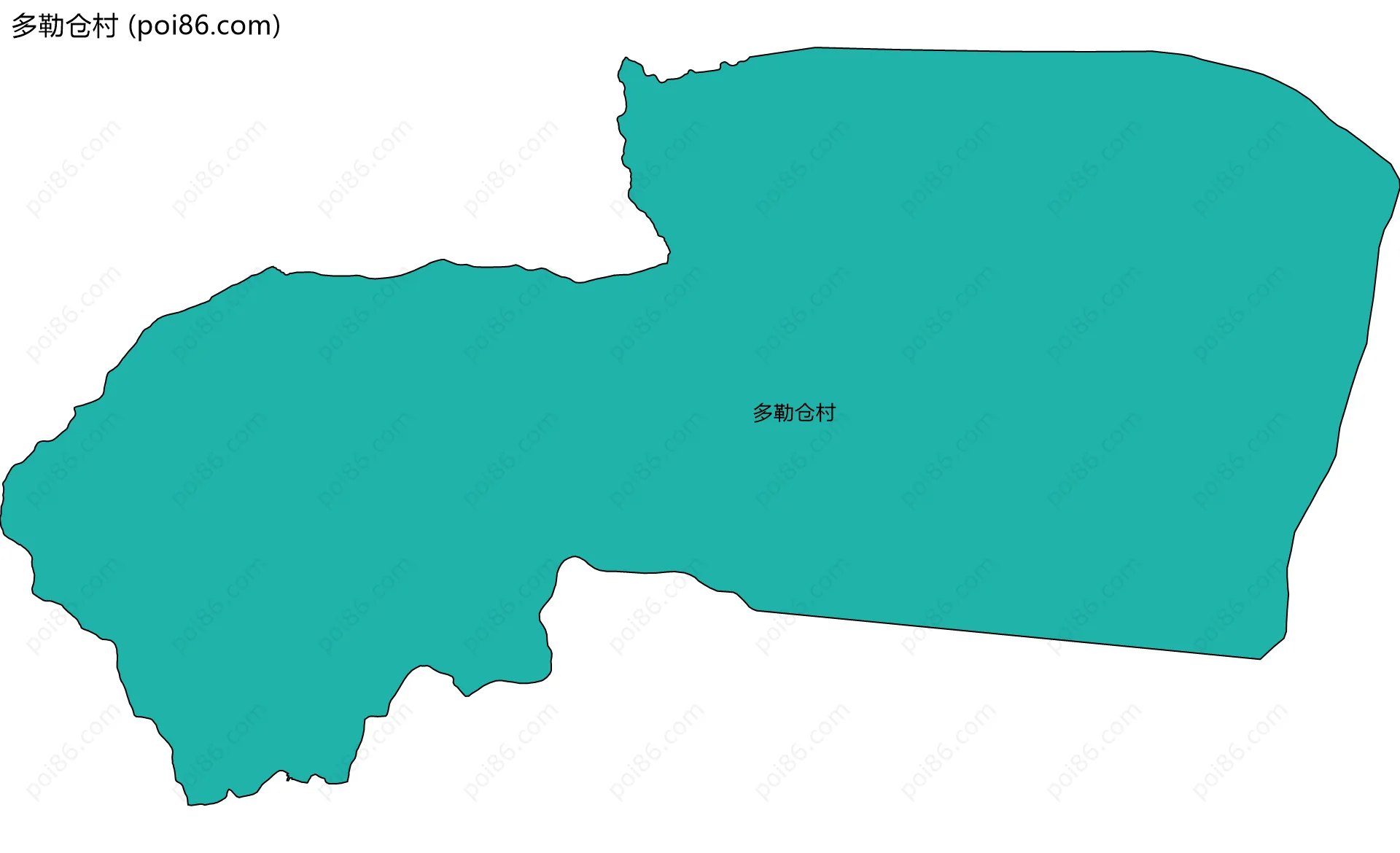 多勒仓村边界地图