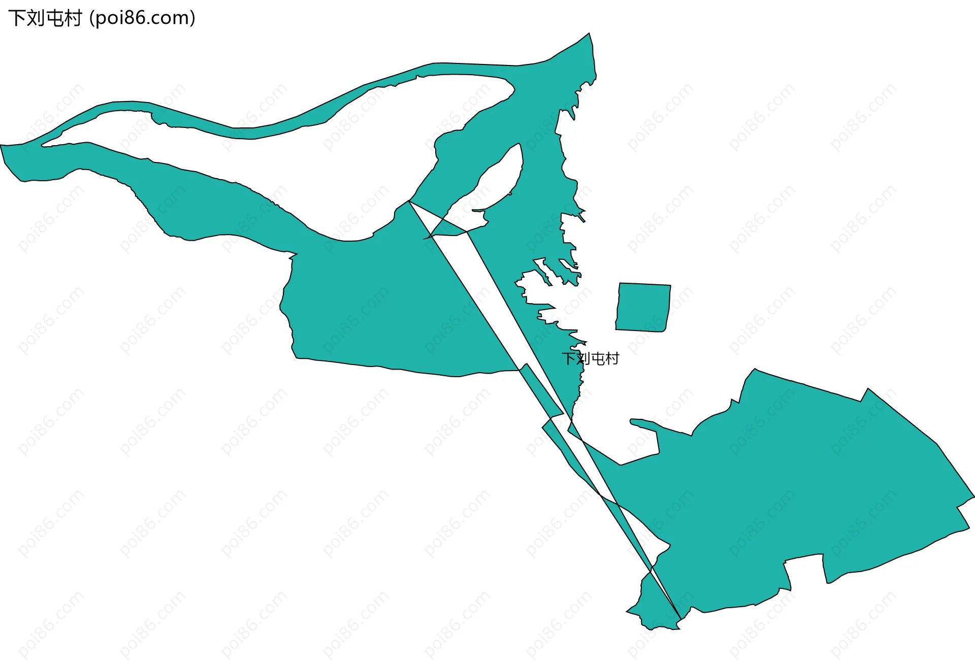 下刘屯村边界地图