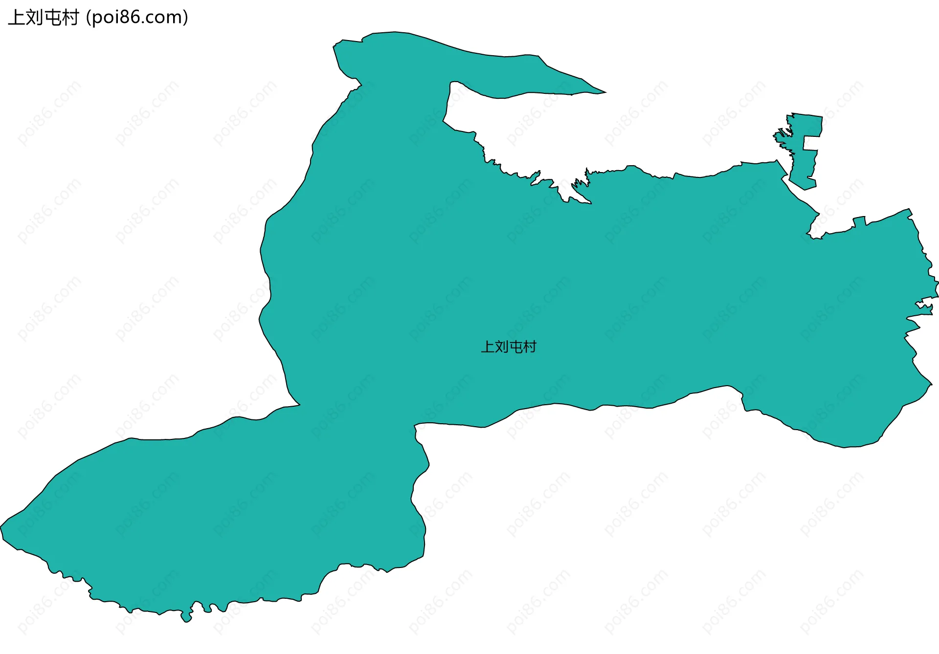 上刘屯村边界地图