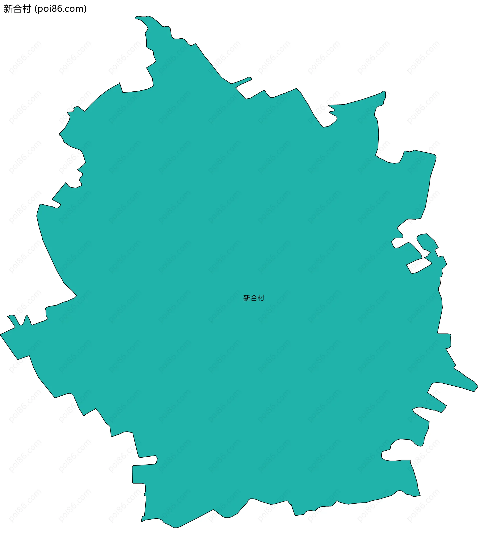 新合村边界地图