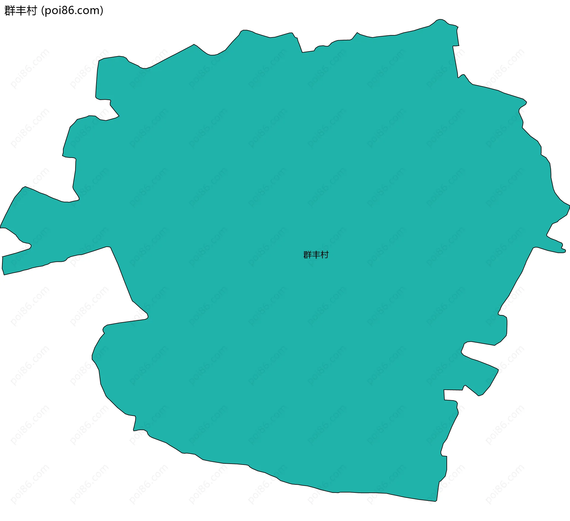 群丰村边界地图