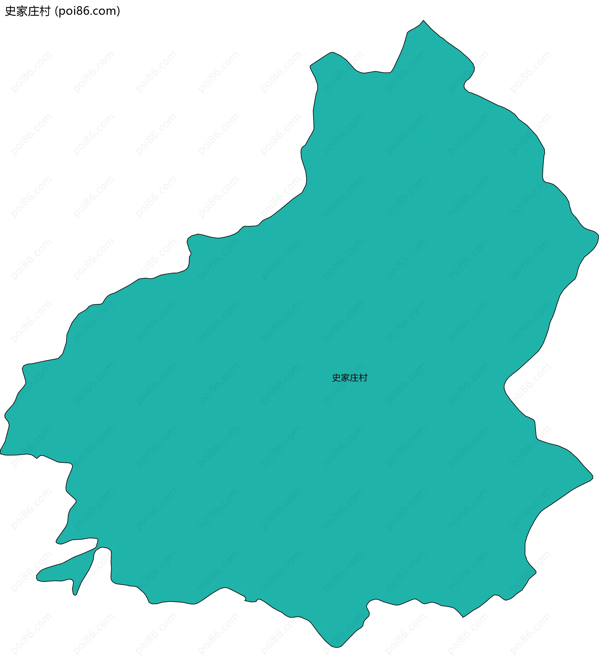 史家庄村边界地图