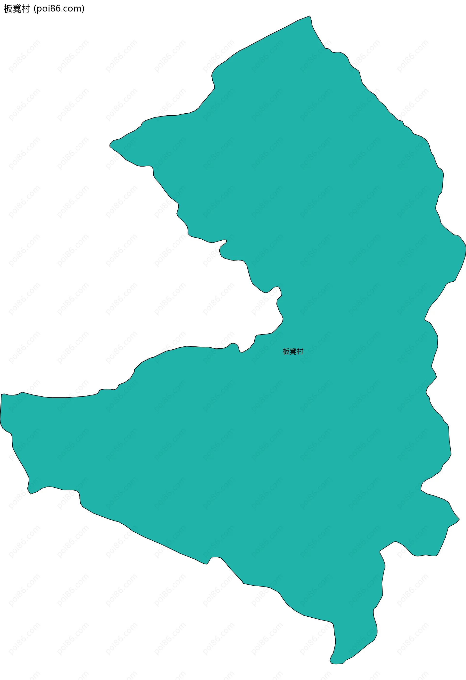 板凳村边界地图