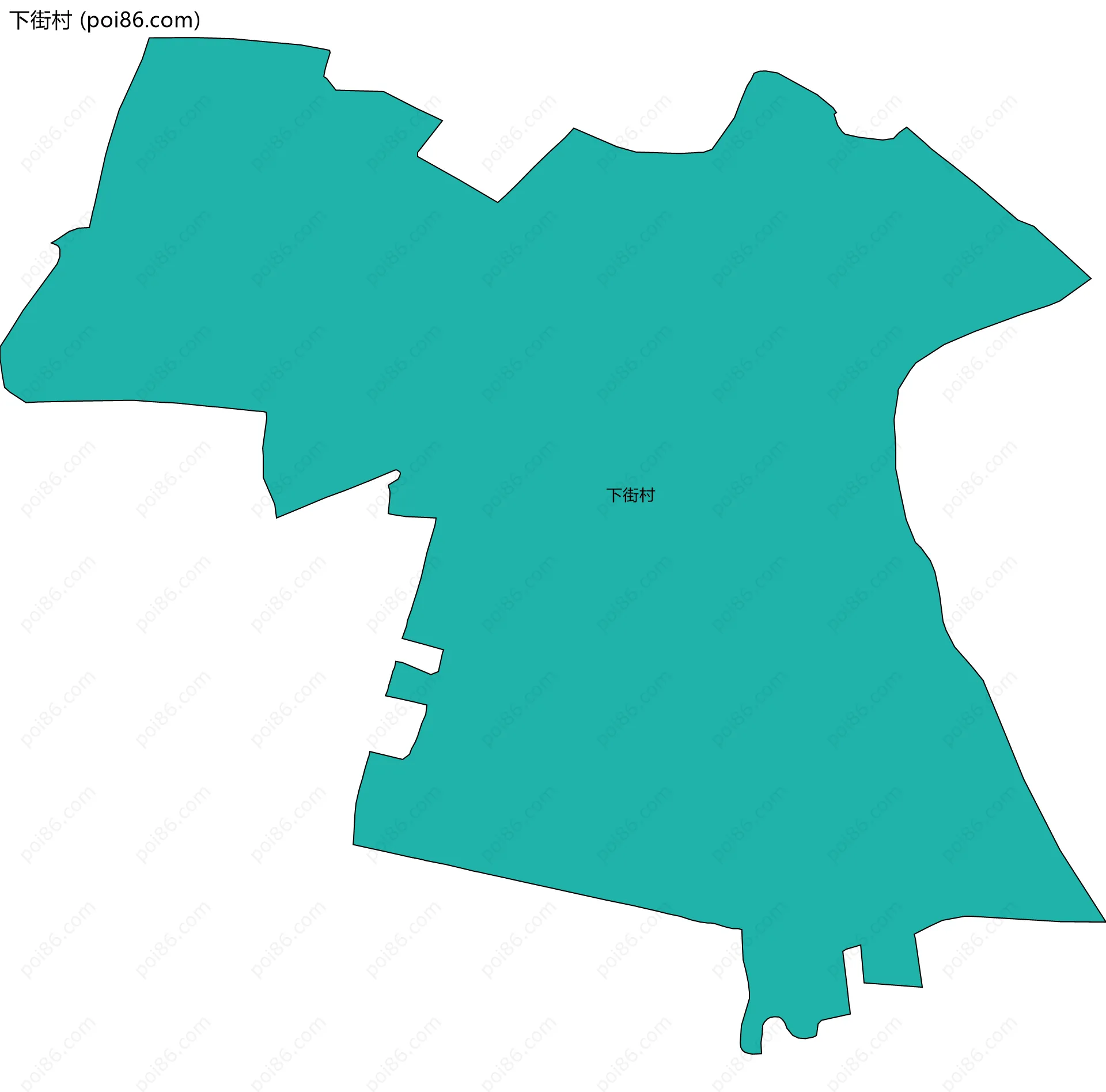下街村边界地图