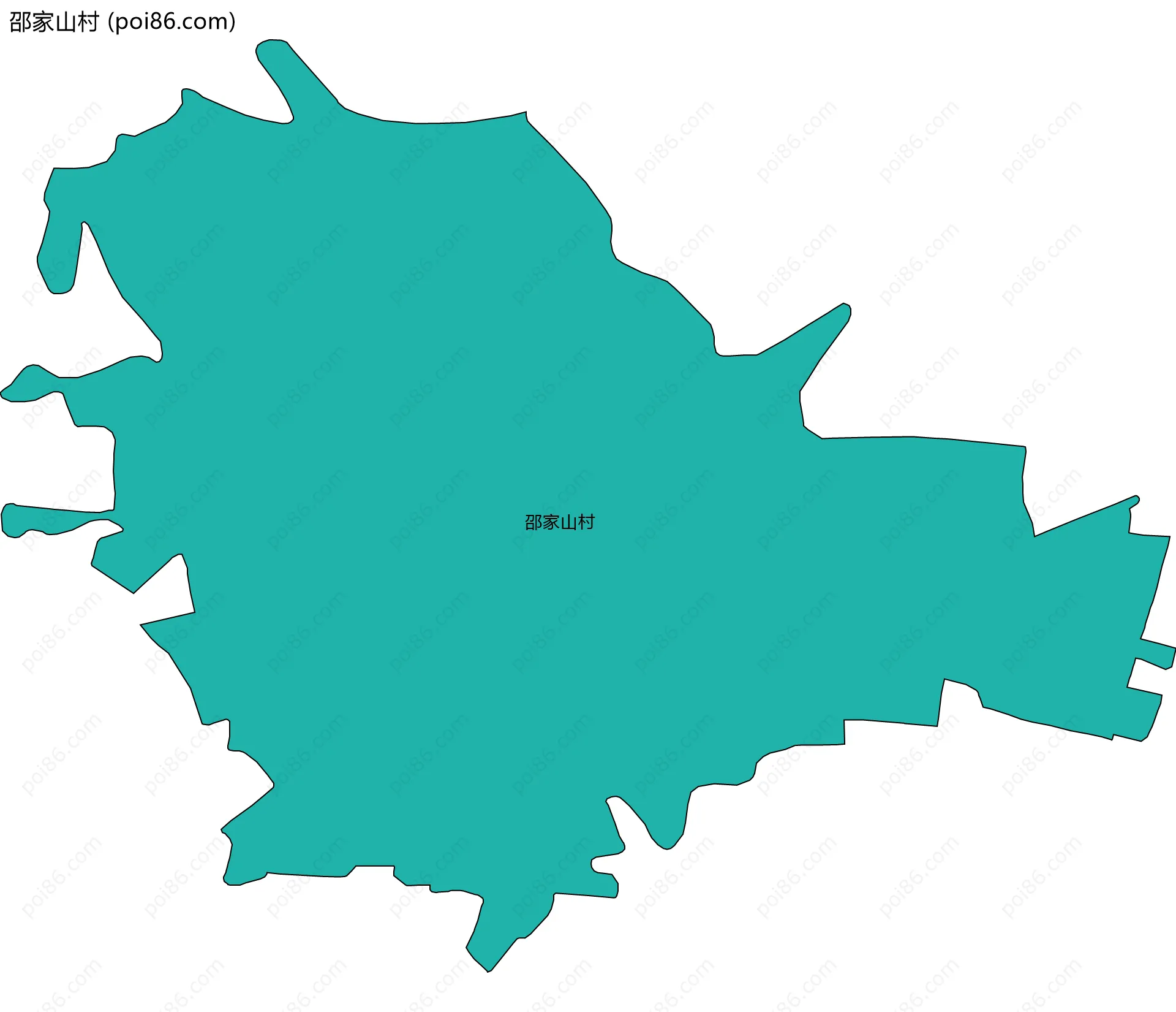 邵家山村边界地图