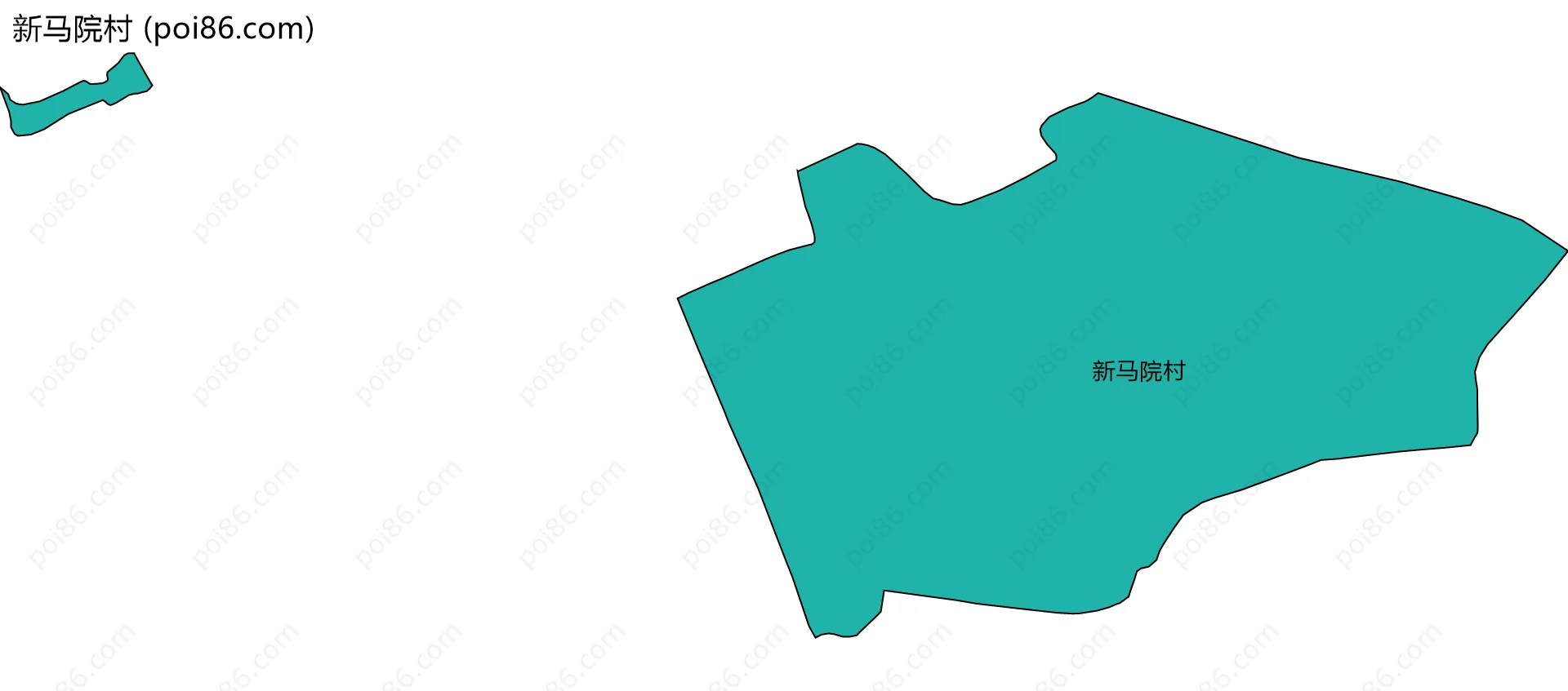 新马院村边界地图