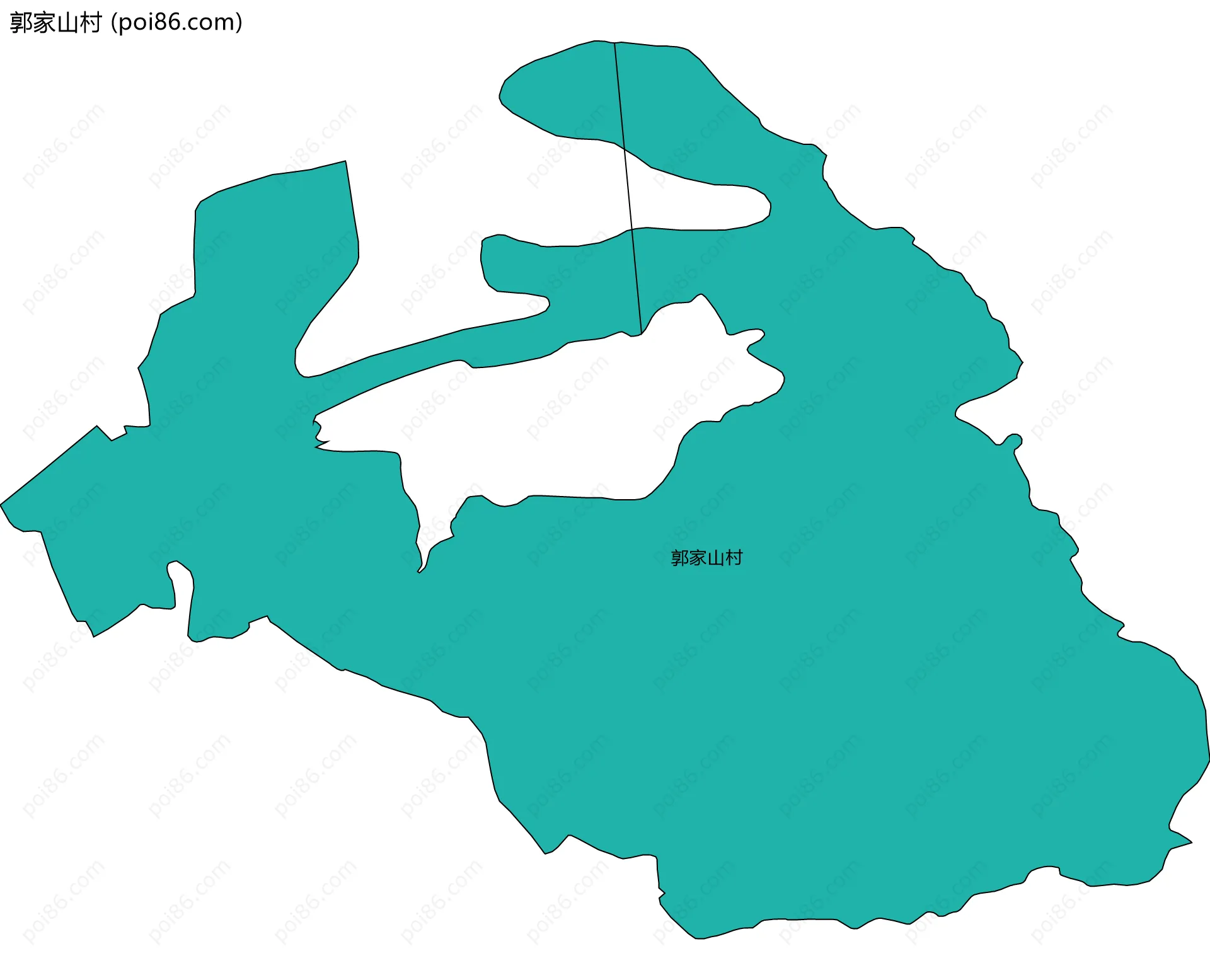郭家山村边界地图