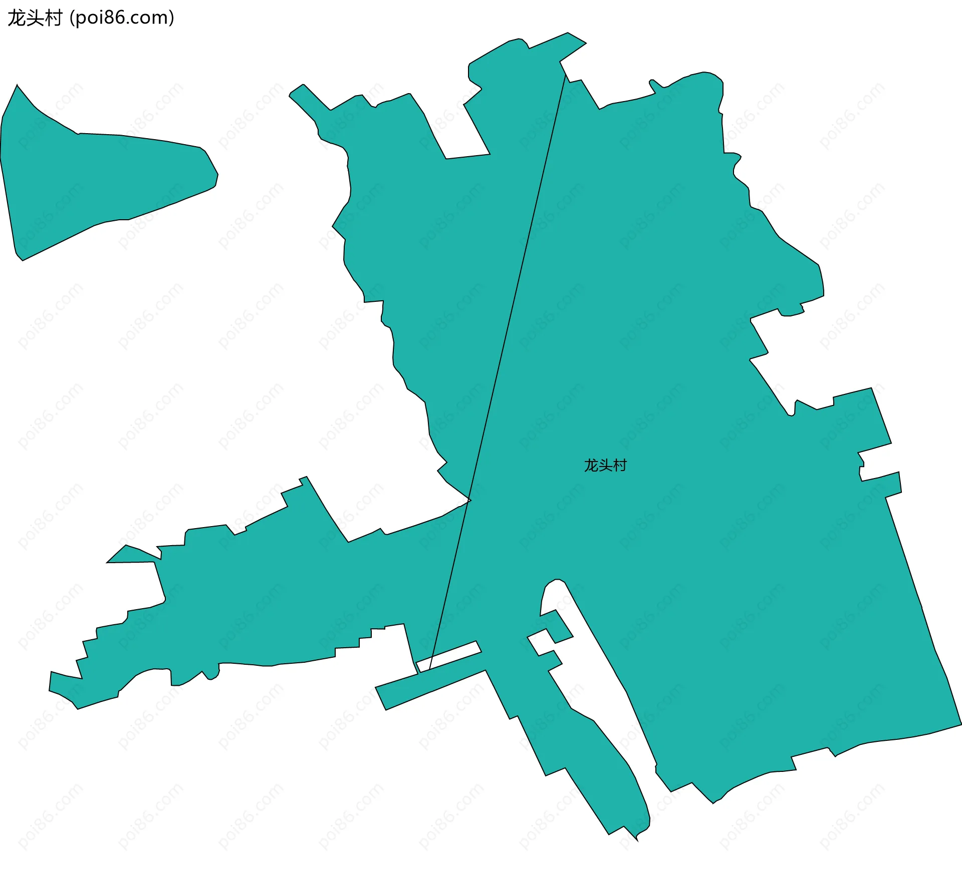 龙头村边界地图