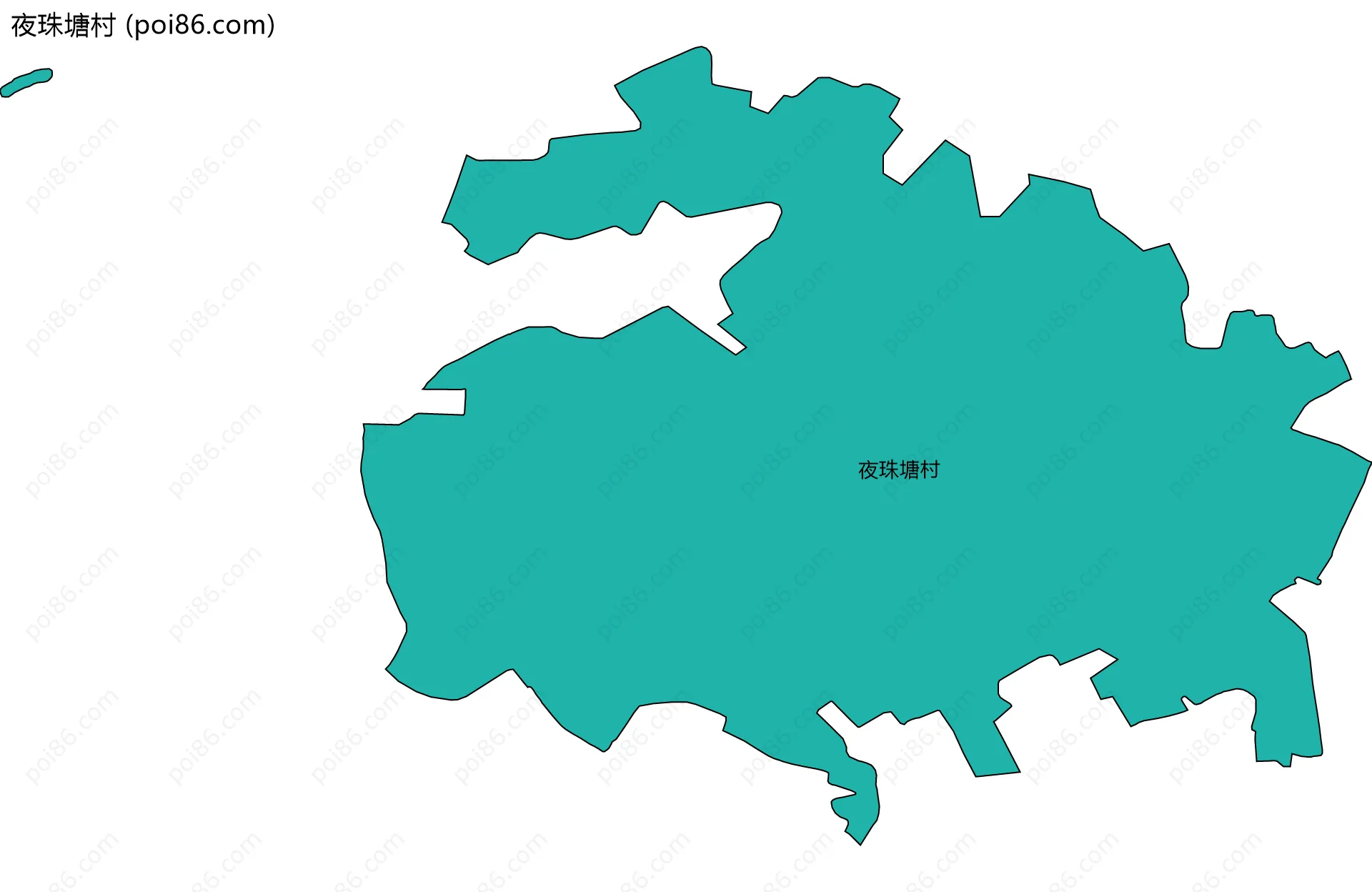 夜珠塘村边界地图