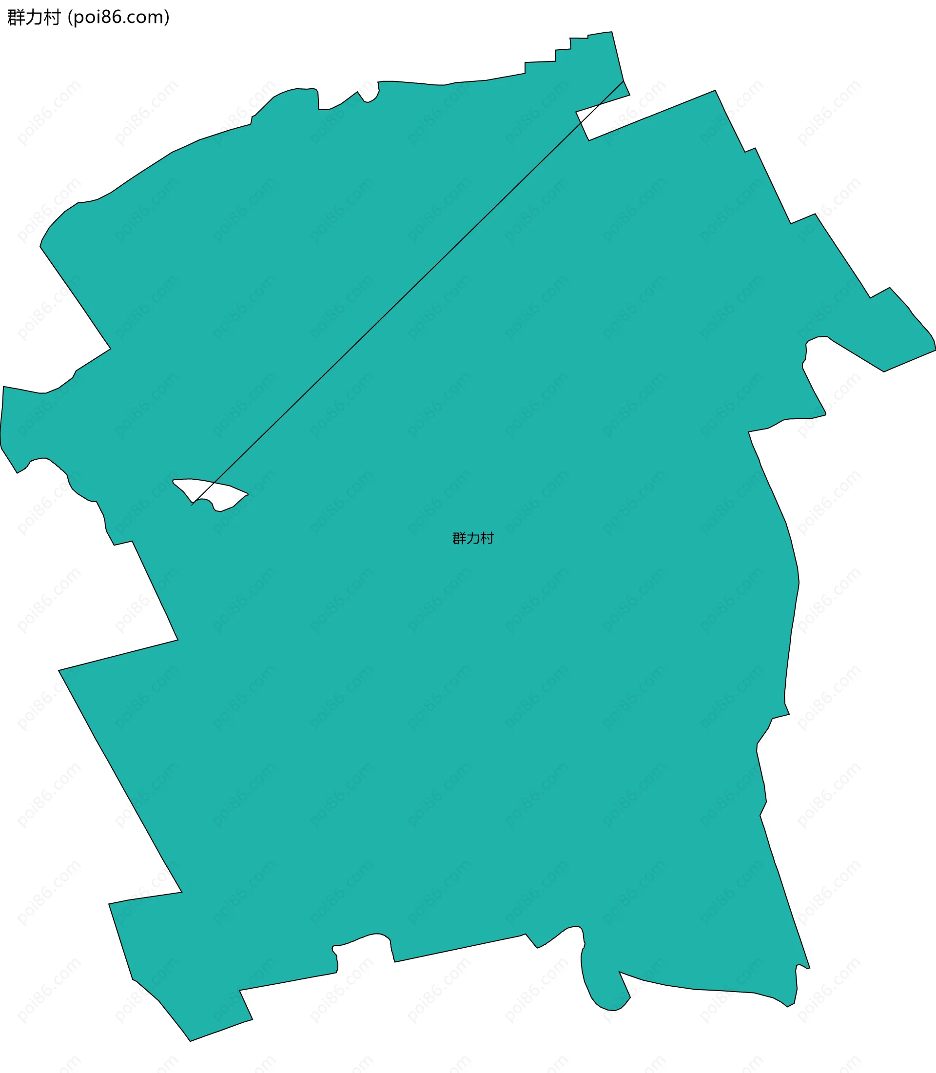 群力村边界地图