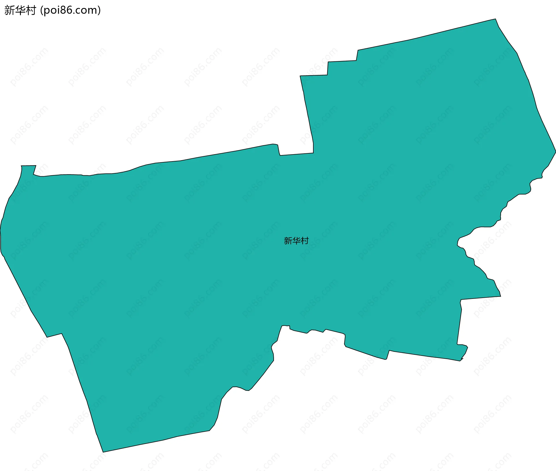 新华村边界地图
