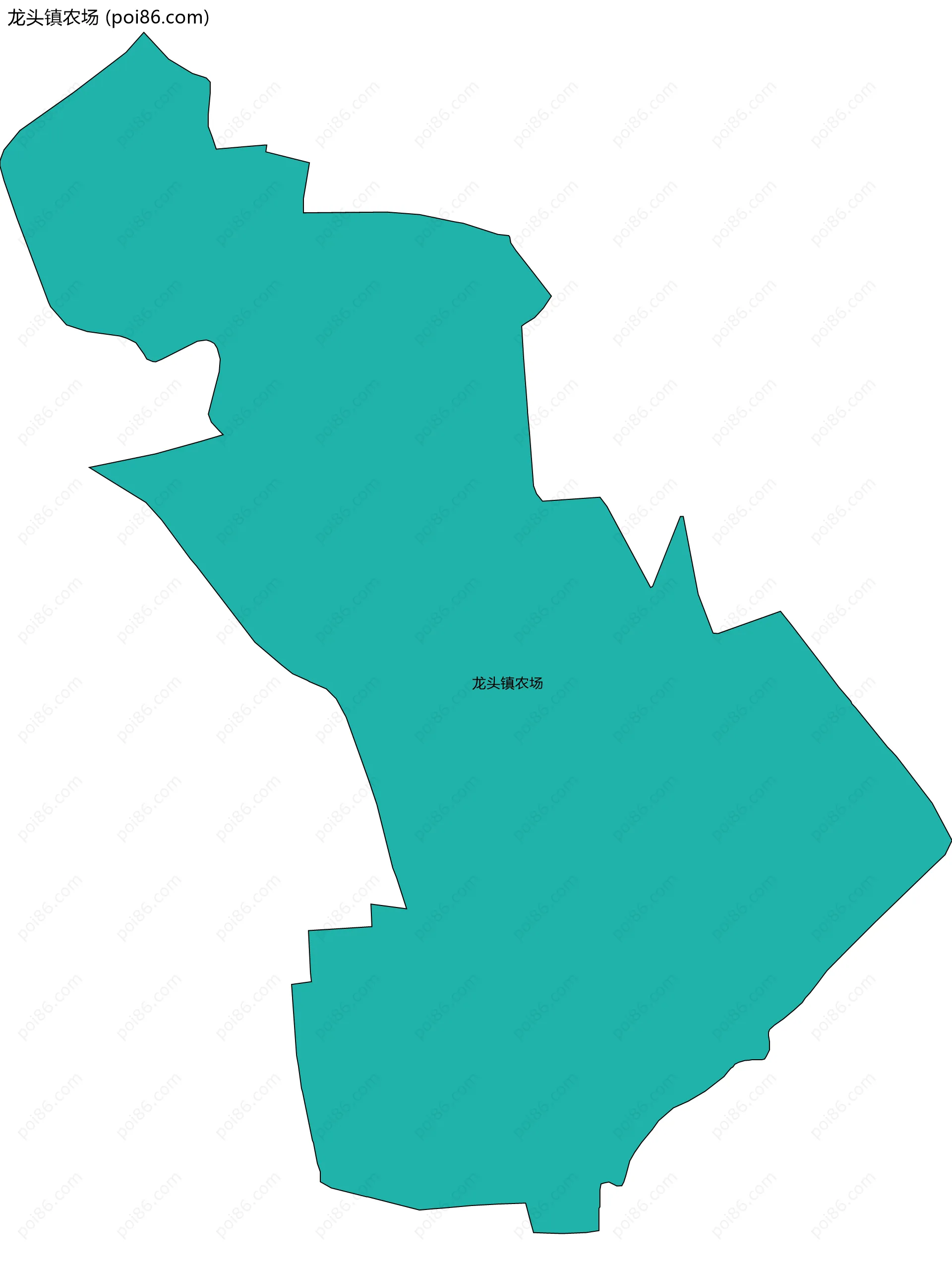 龙头镇农场边界地图