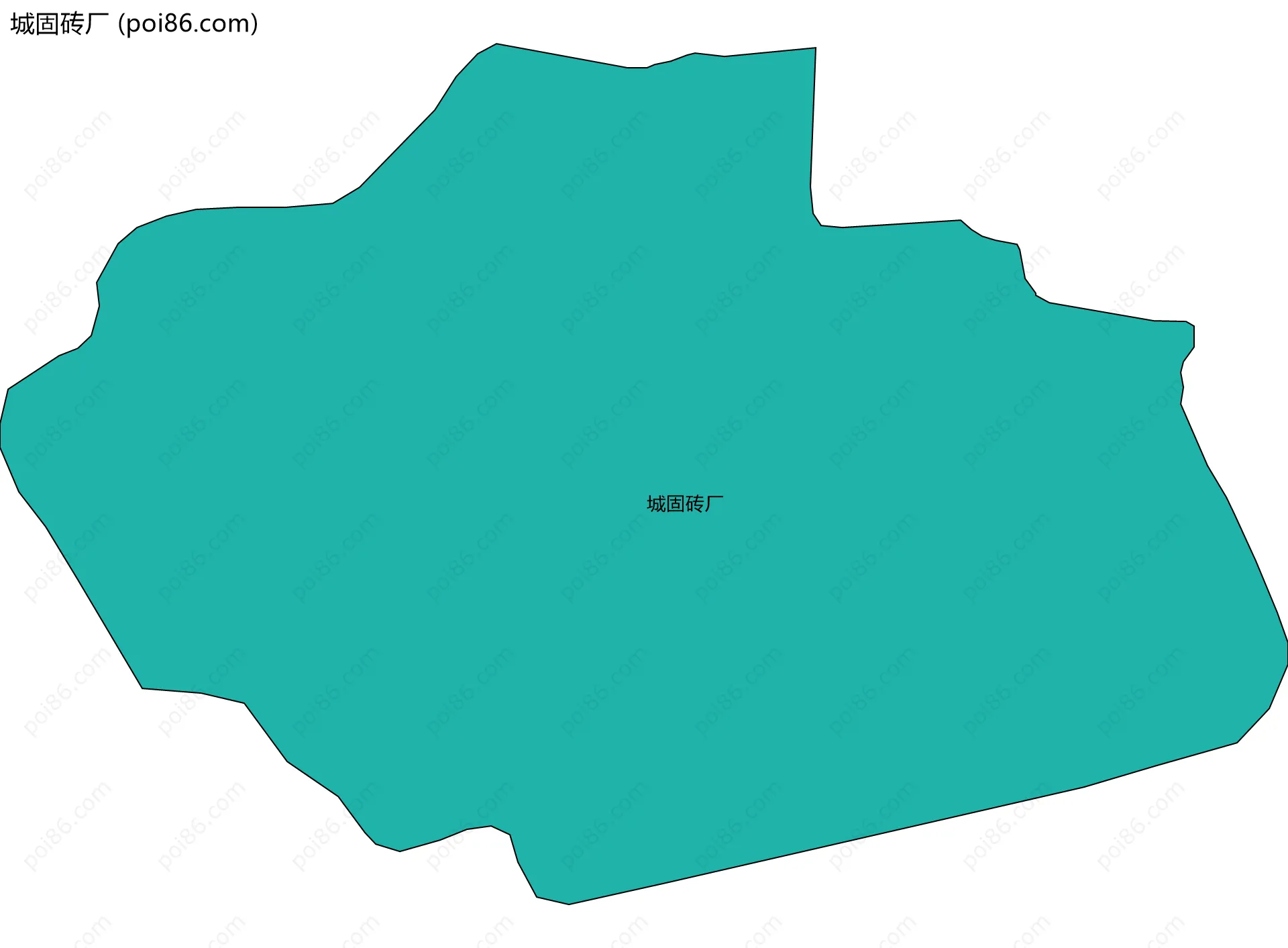 城固砖厂边界地图