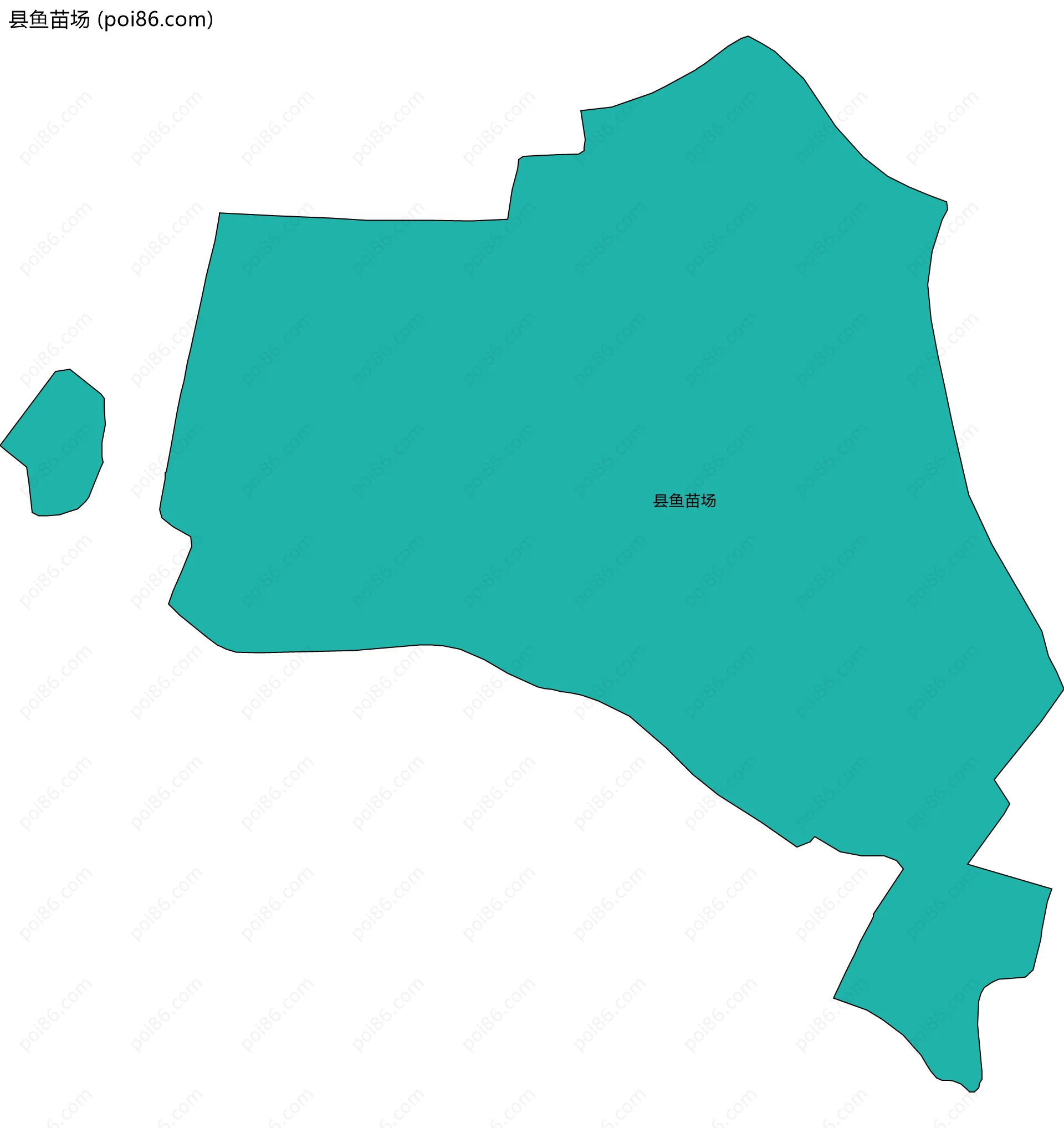 县鱼苗场边界地图