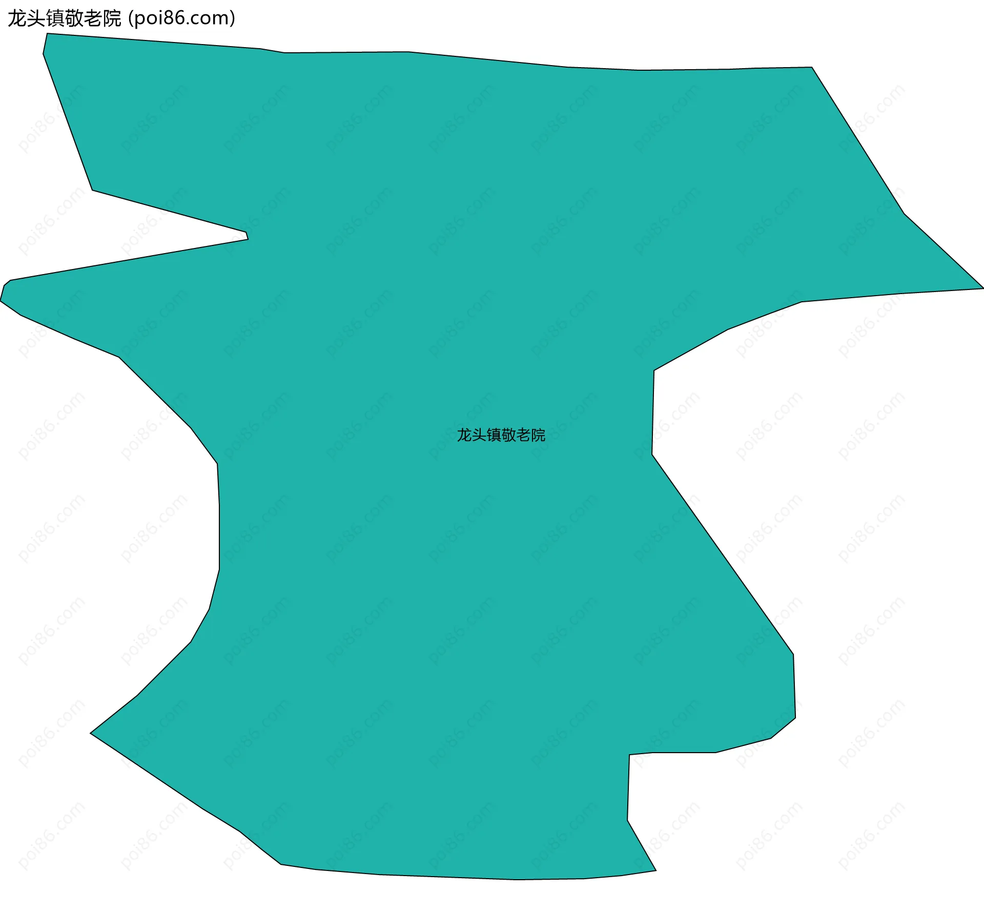 龙头镇敬老院边界地图