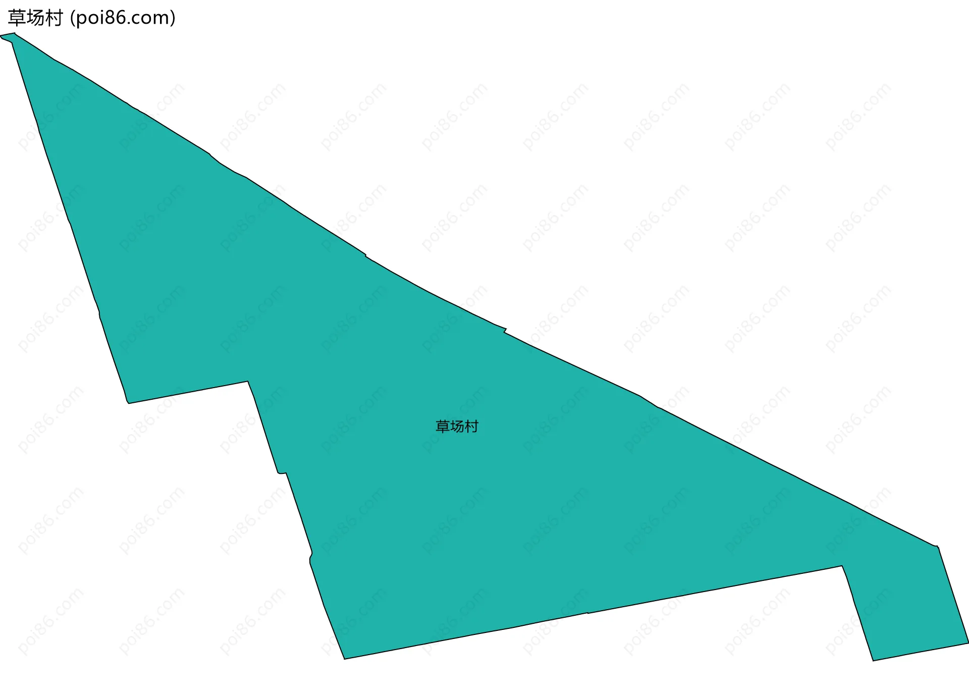 草场村边界地图