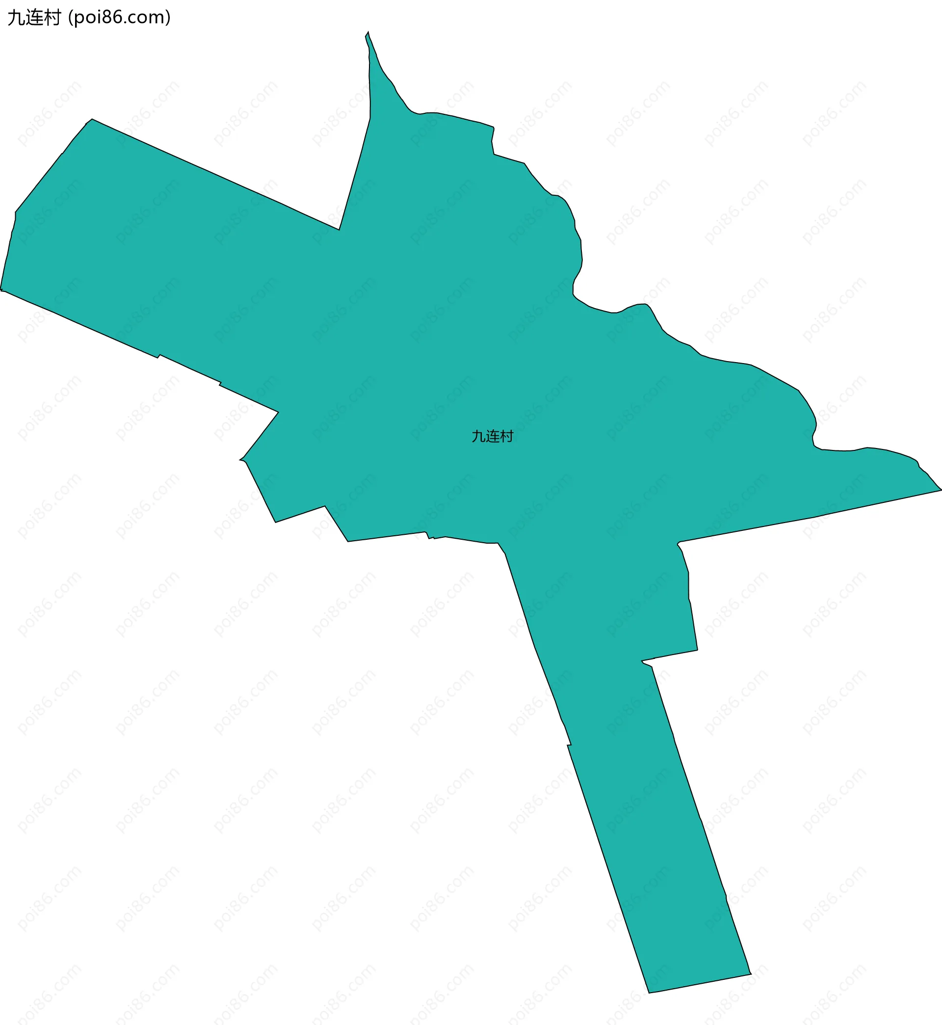 九连村边界地图