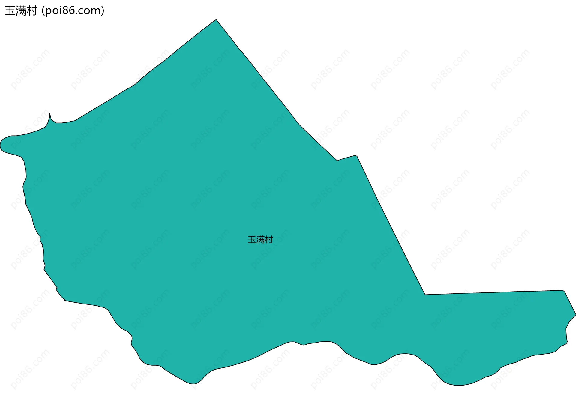 玉满村边界地图