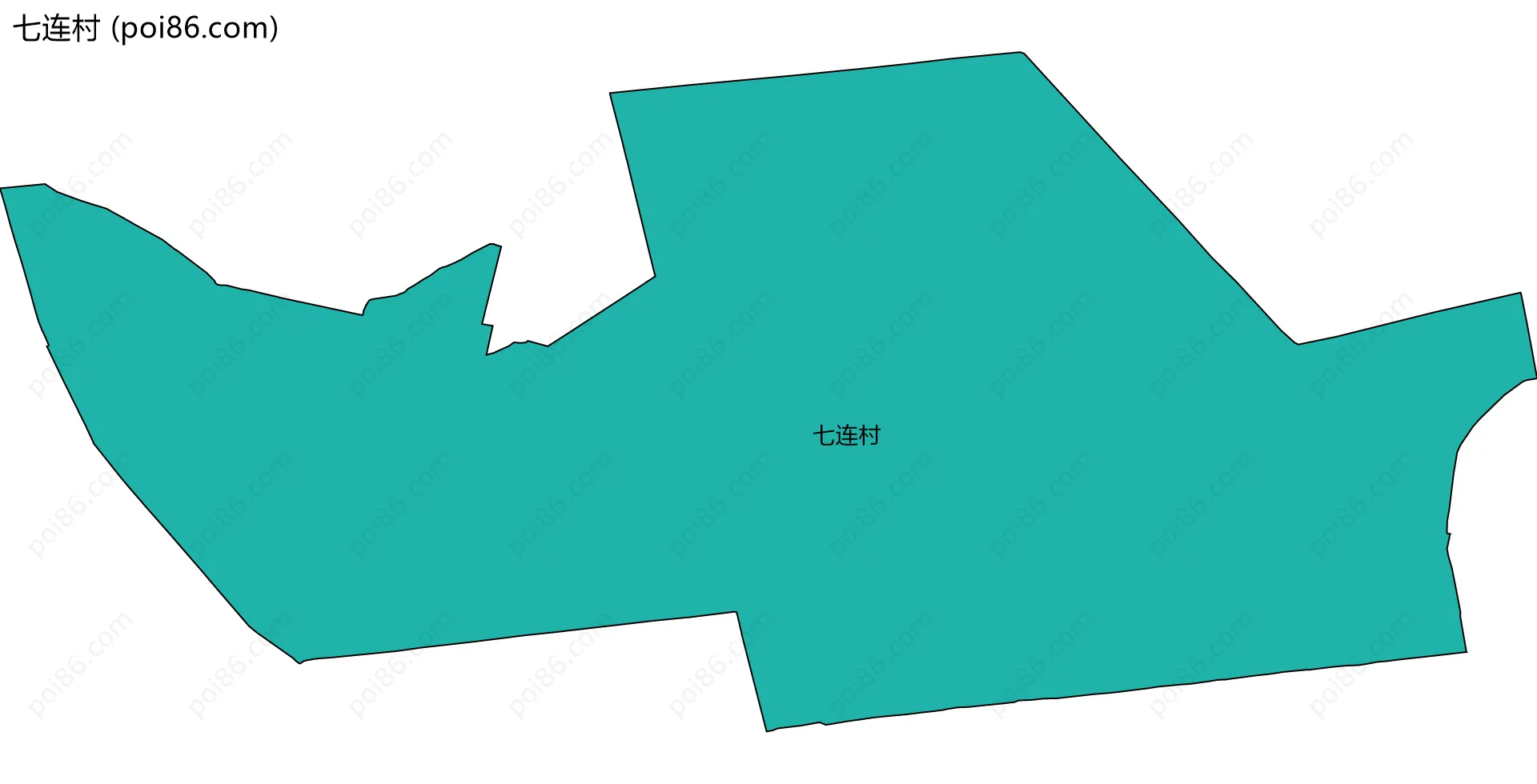 七连村边界地图