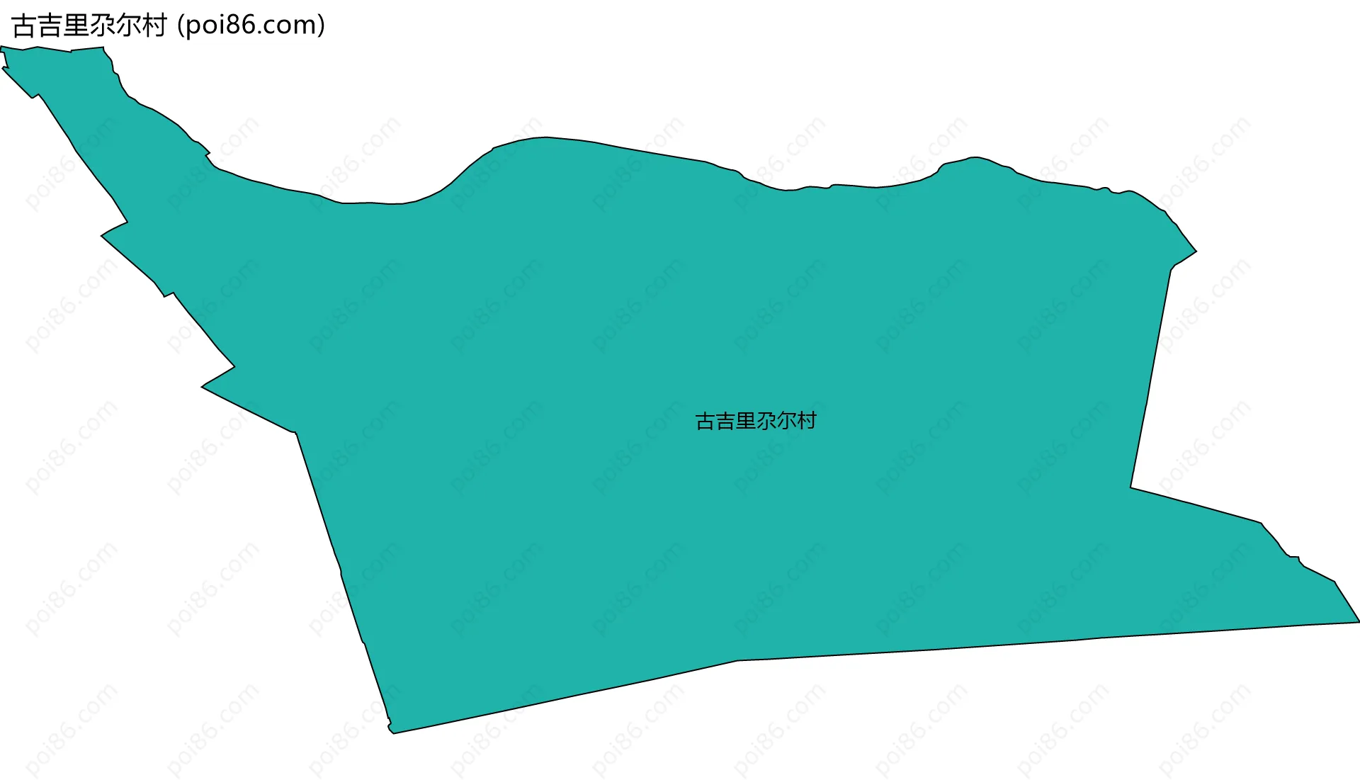 古吉里尕尔村边界地图