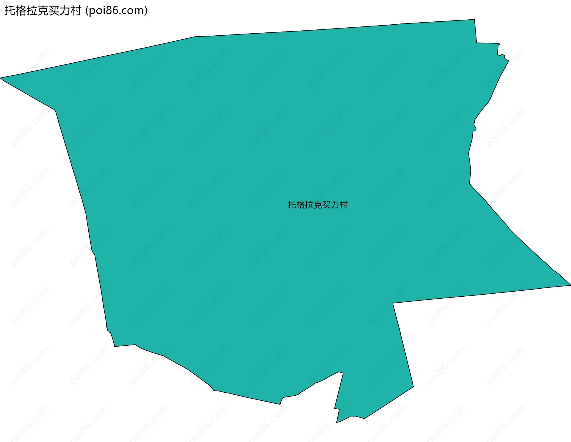 托格拉克买力村边界地图