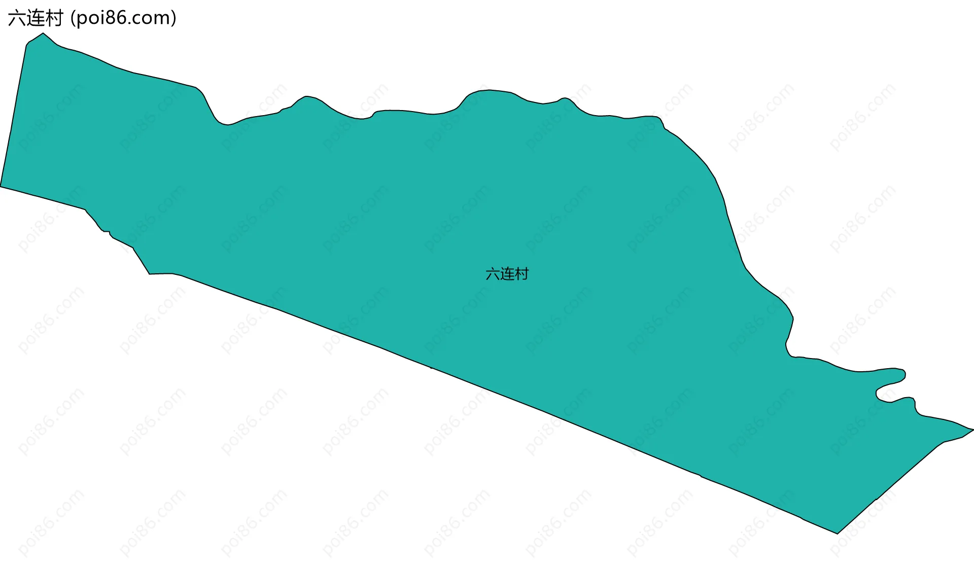 六连村边界地图