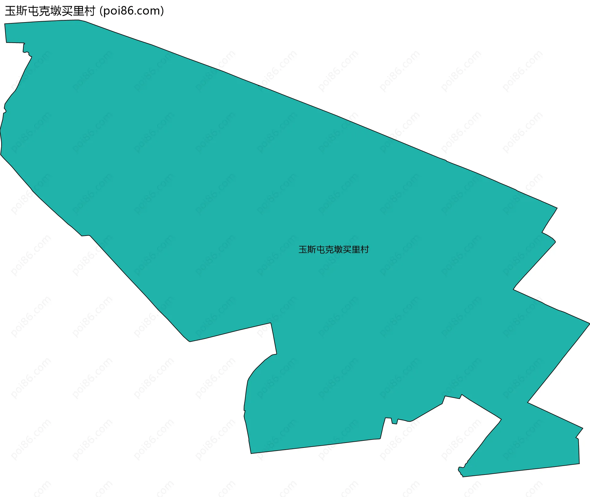 玉斯屯克墩买里村边界地图