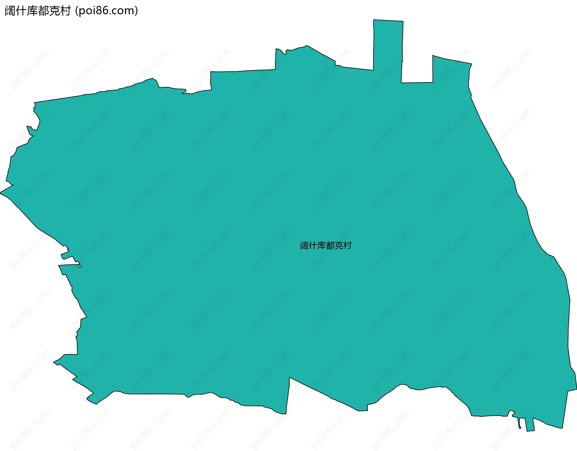 阔什库都克村边界地图