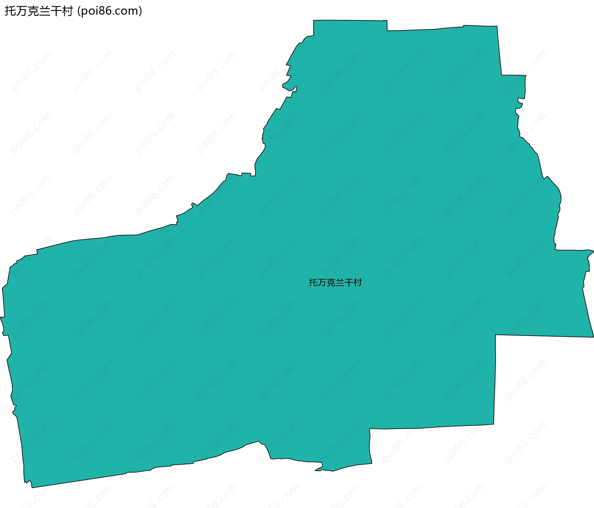 托万克兰干村边界地图
