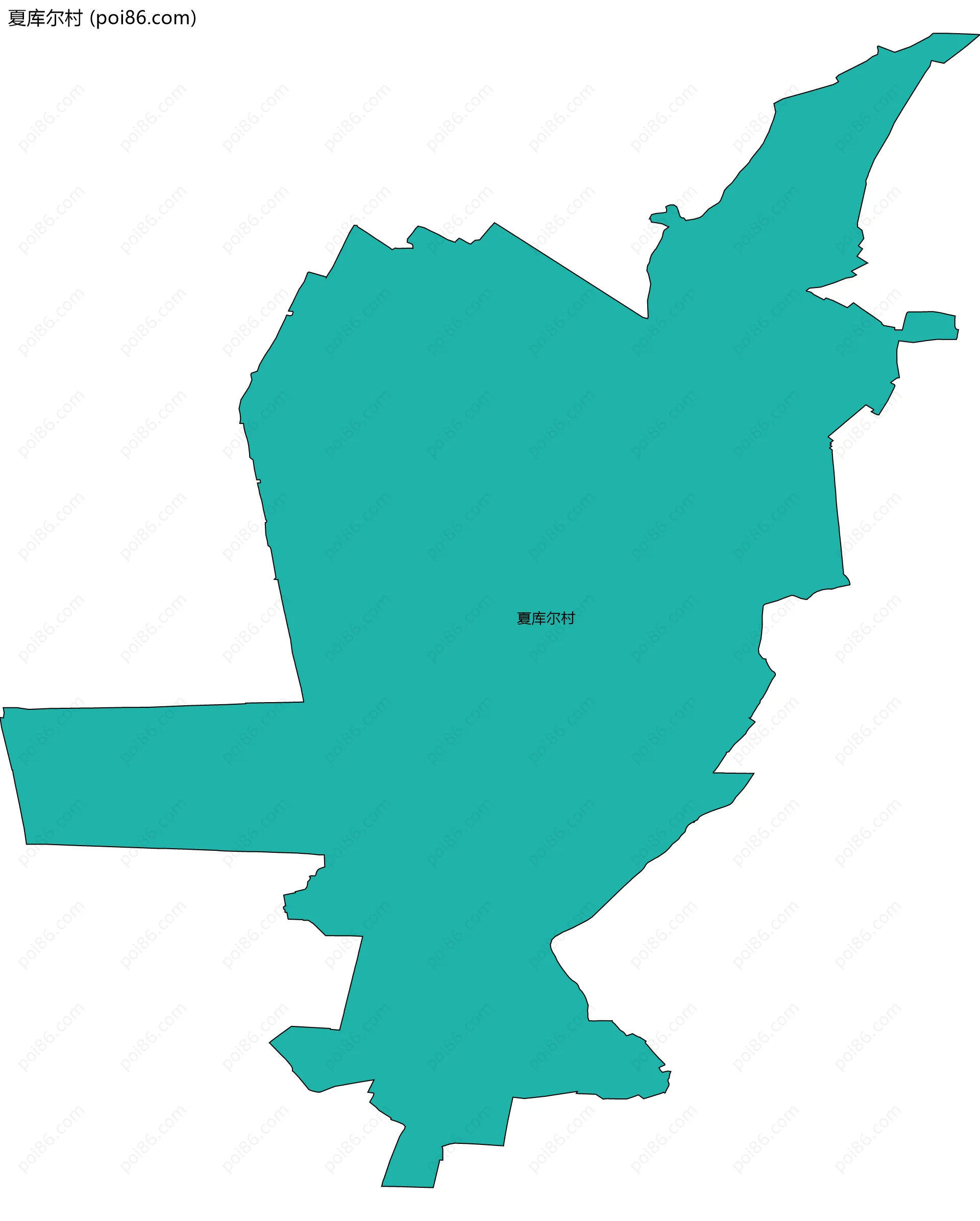 夏库尔村边界地图
