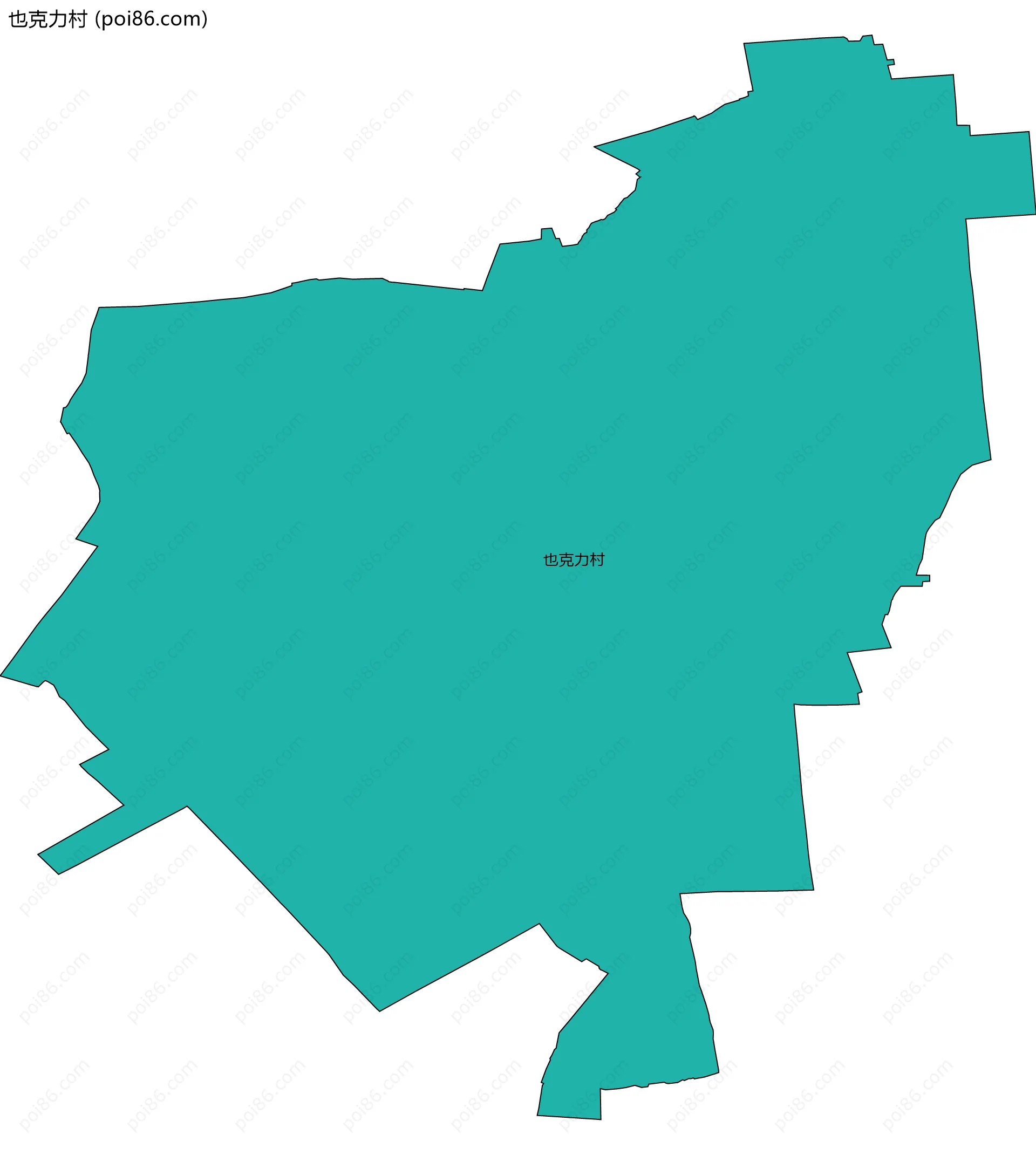 也克力村边界地图