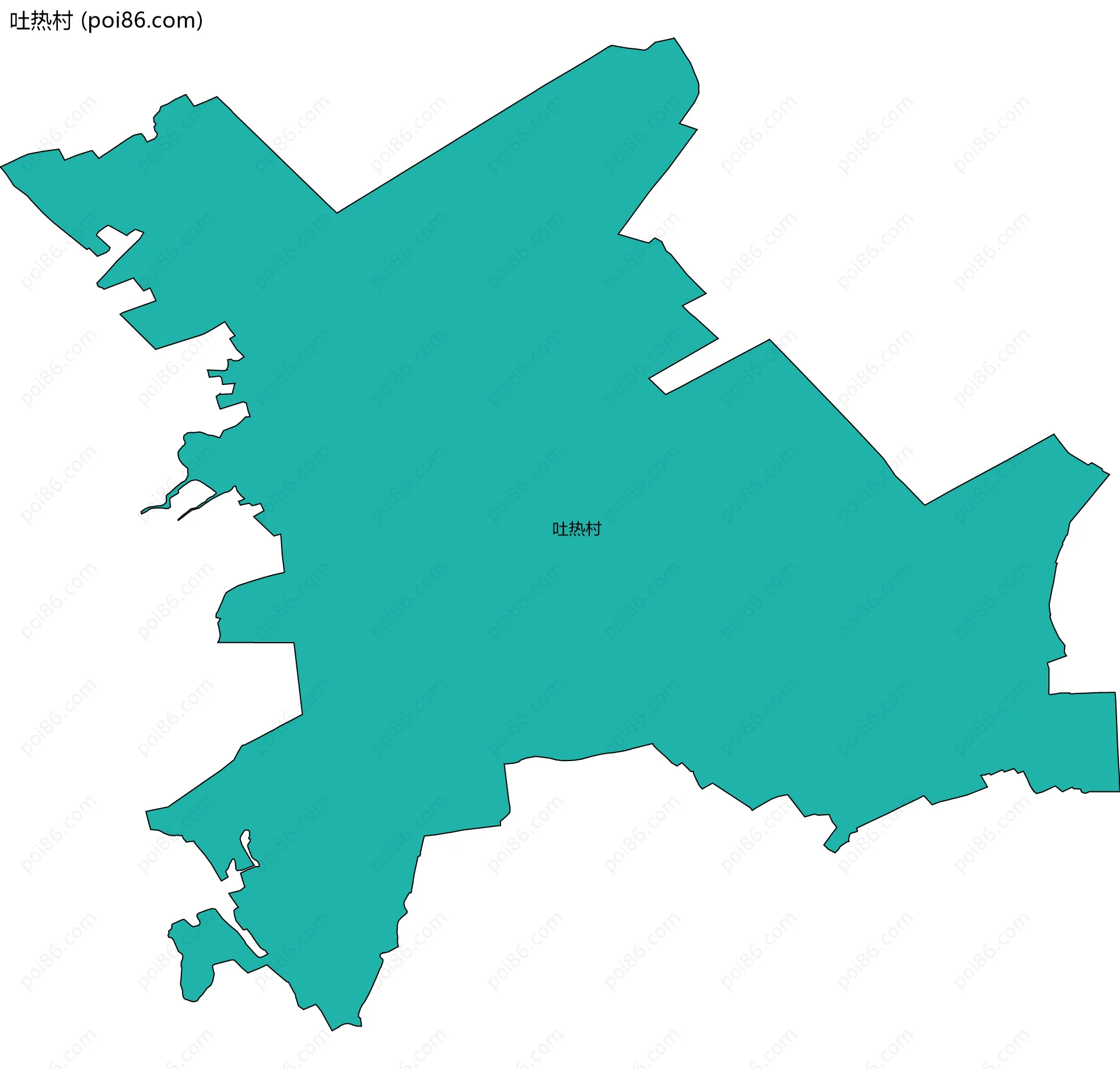 吐热村边界地图