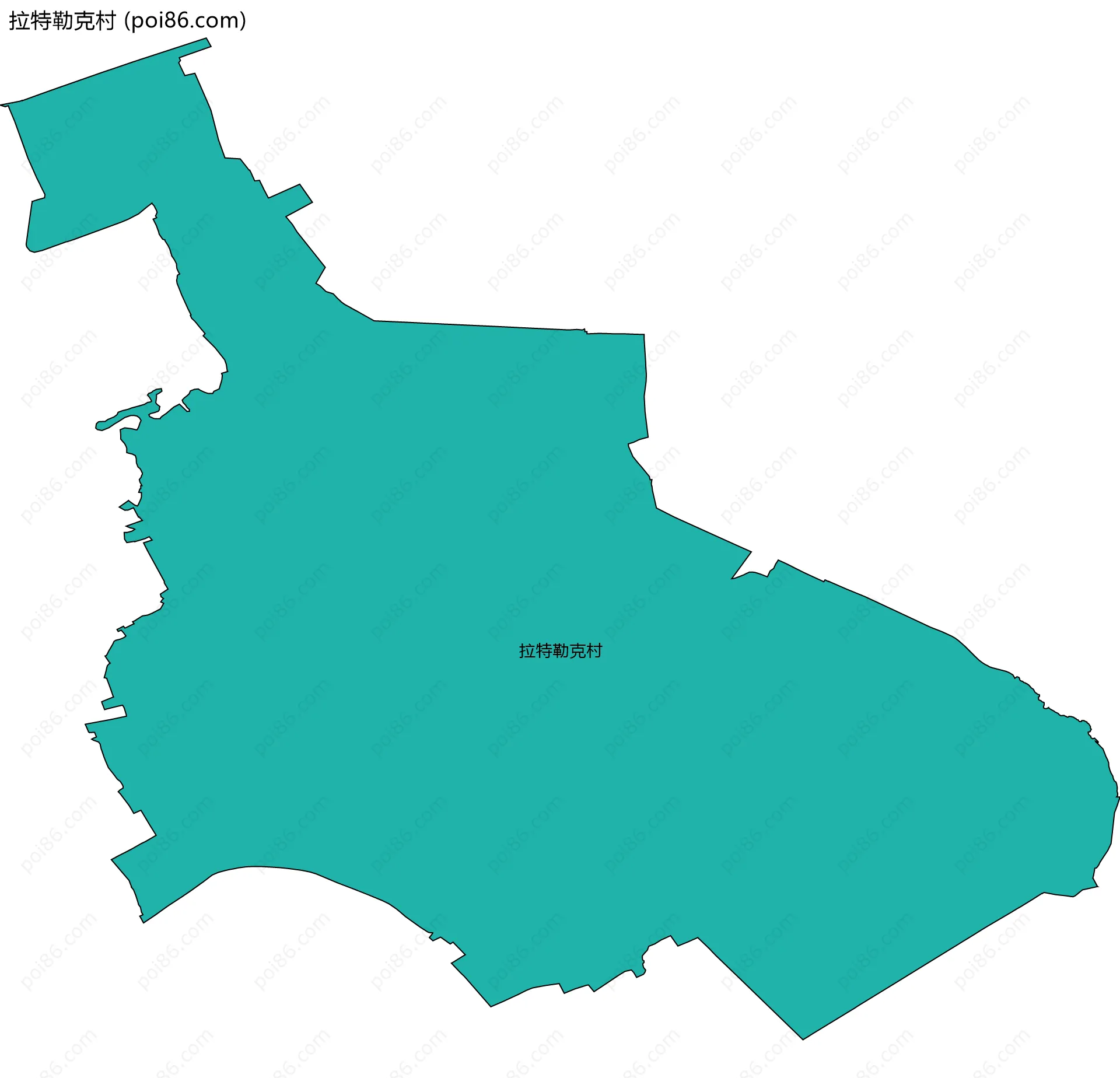 拉特勒克村边界地图