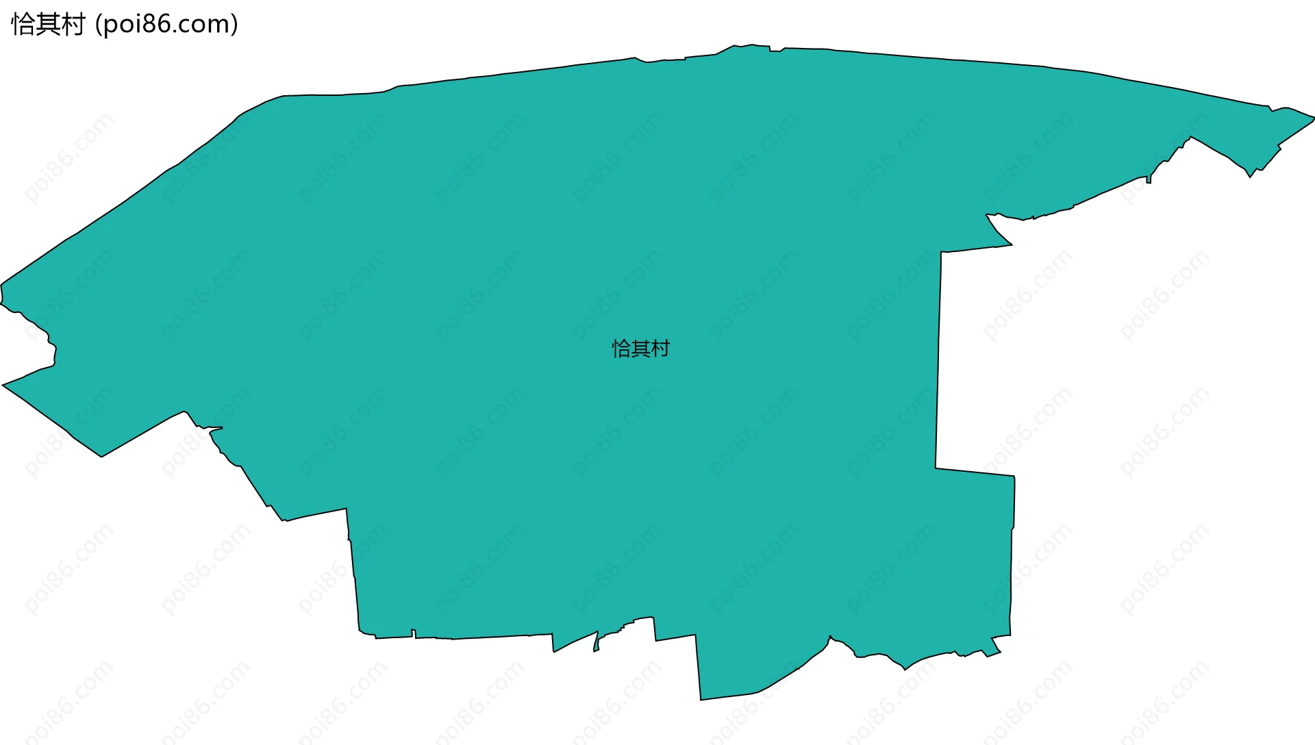 恰其村边界地图