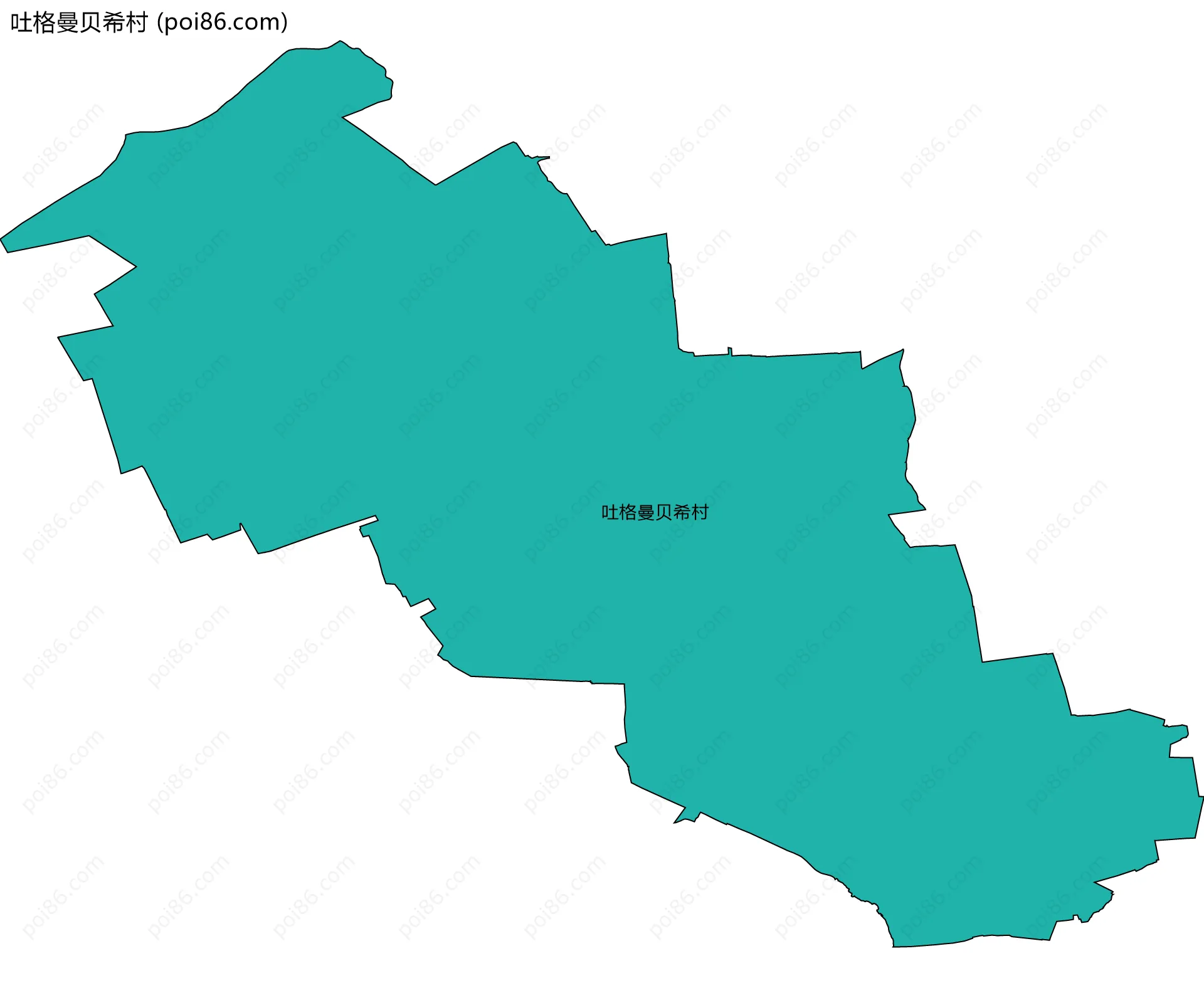 吐格曼贝希村边界地图