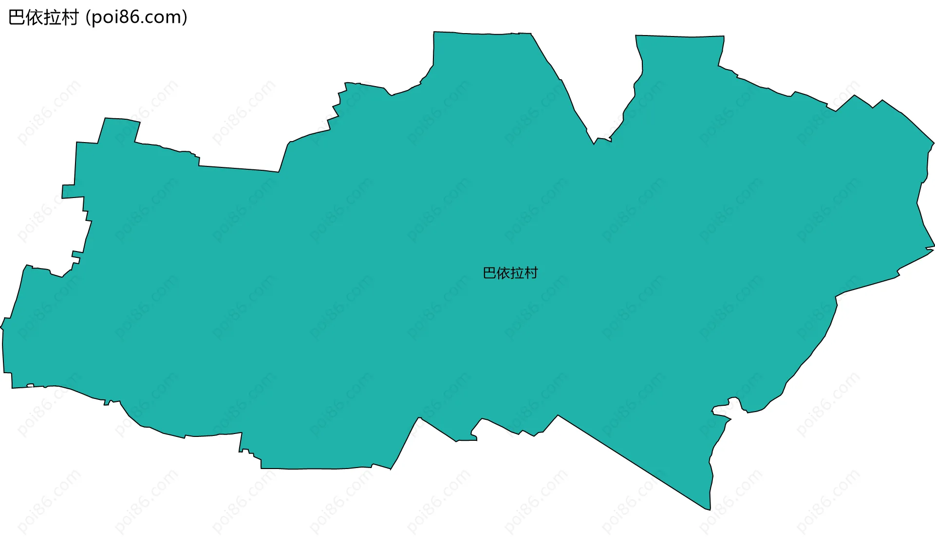 巴依拉村边界地图