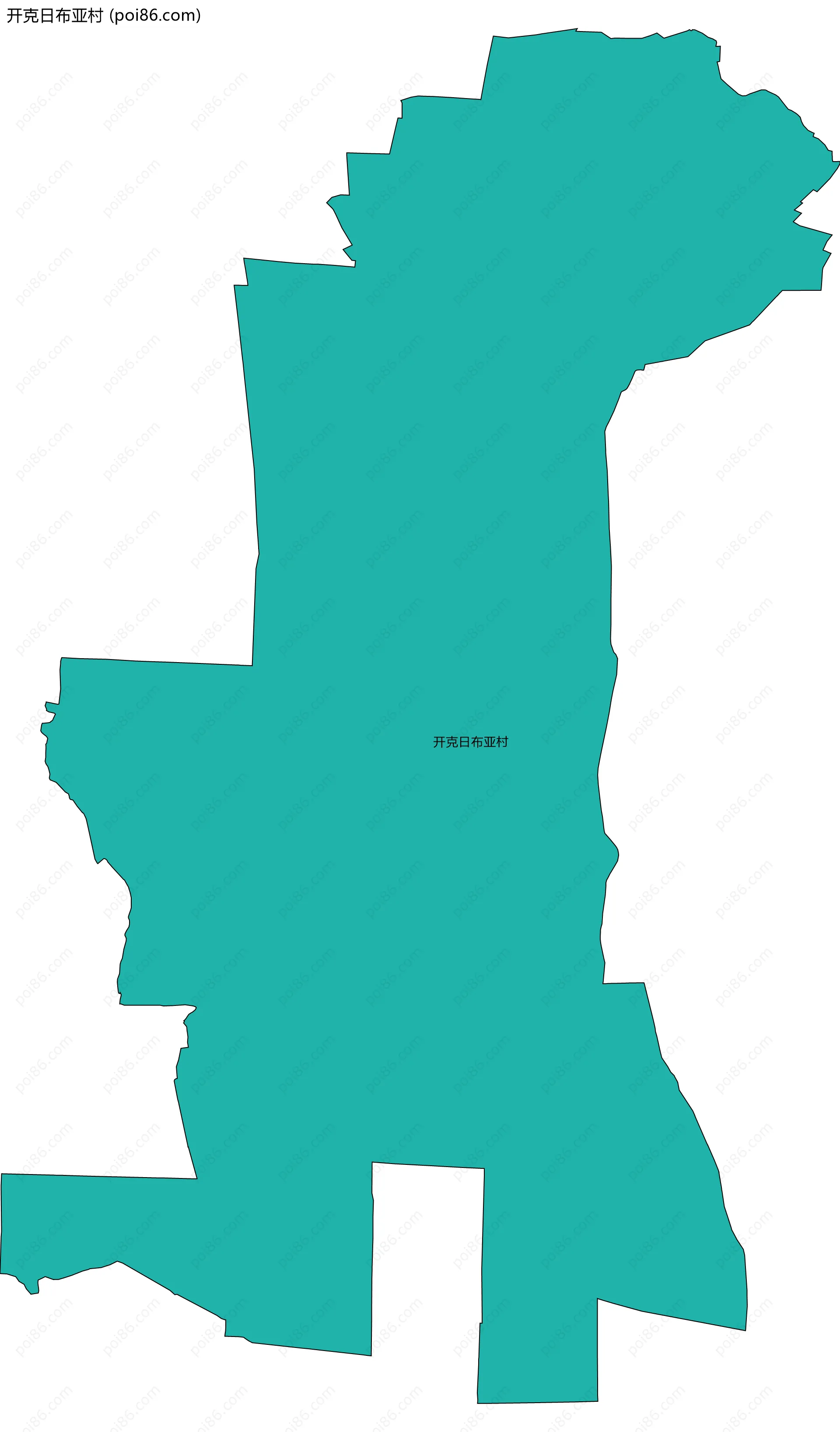 开克日布亚村边界地图