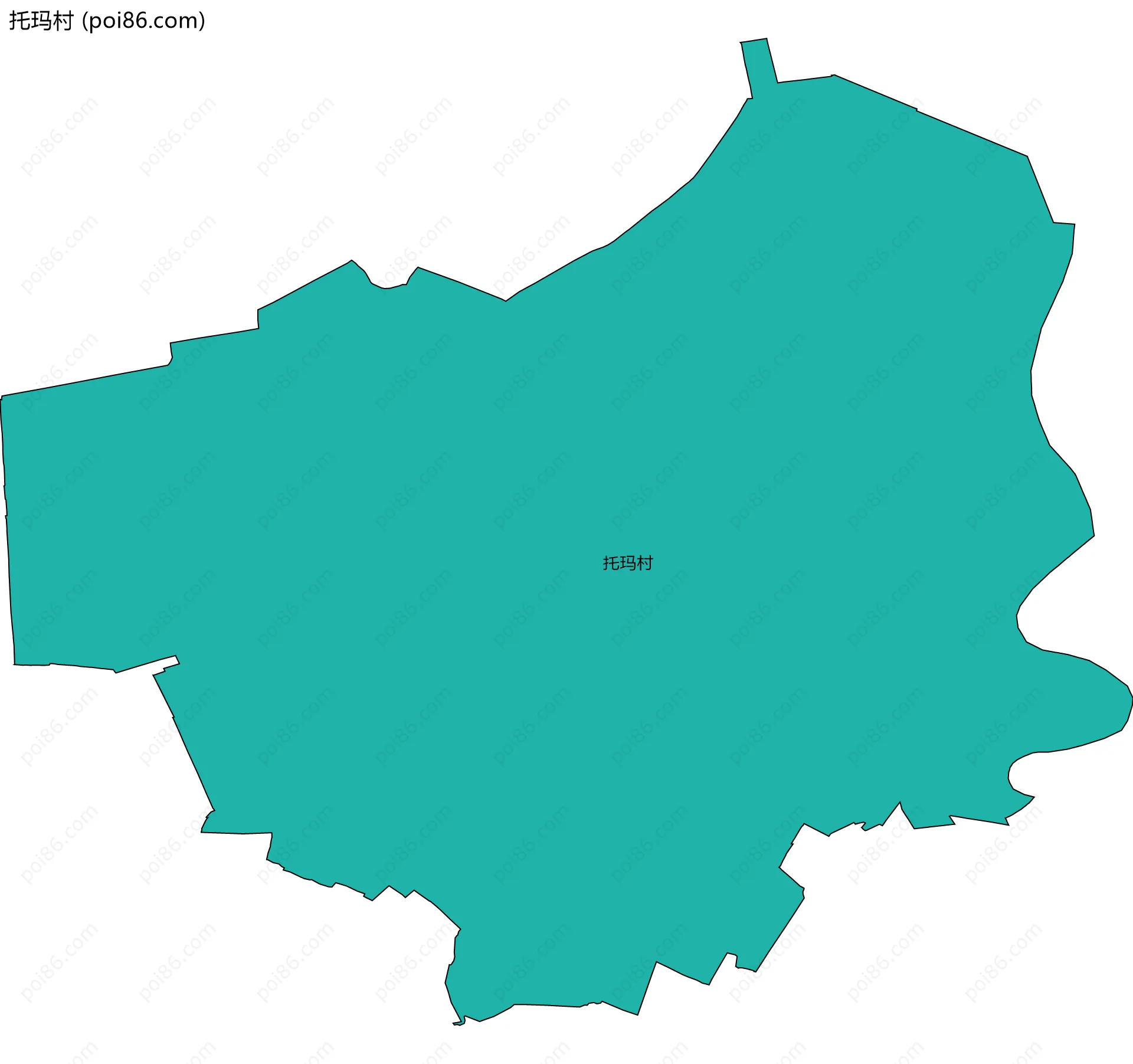 托玛村边界地图