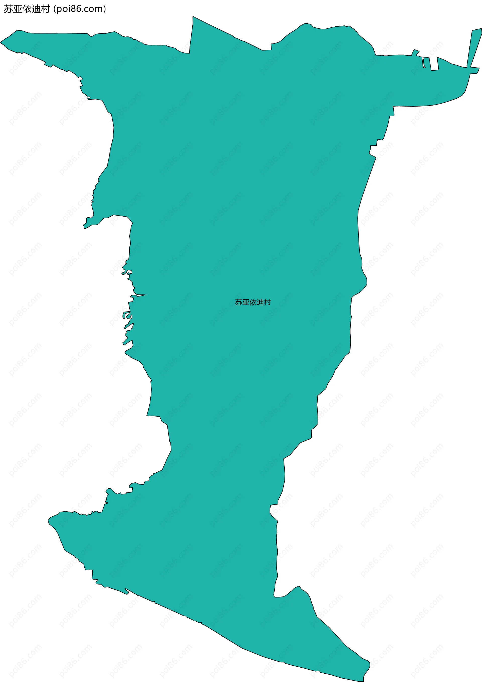 苏亚依迪村边界地图