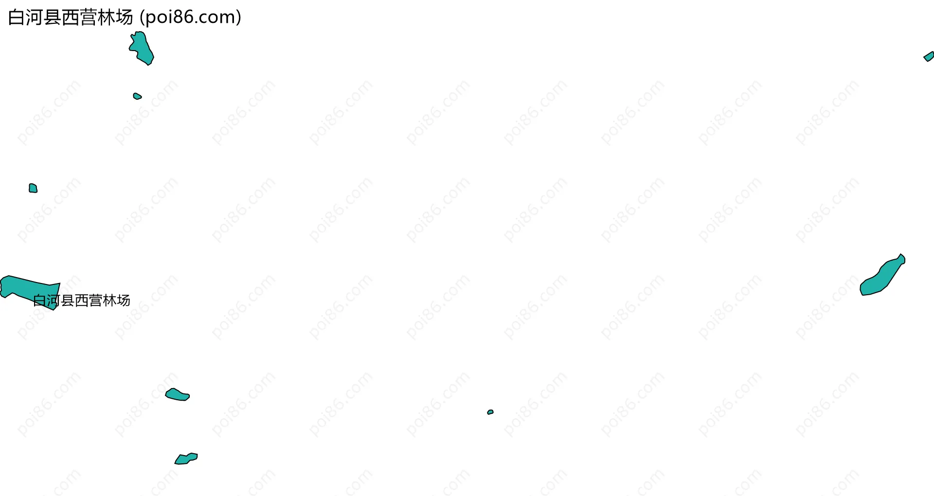 白河县西营林场边界地图